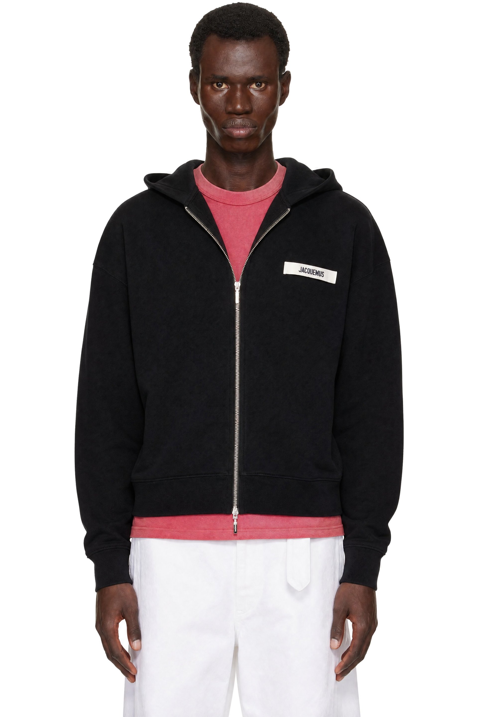 JACQUEMUS - Black 'The Gros Grain' Zipped Hoodie