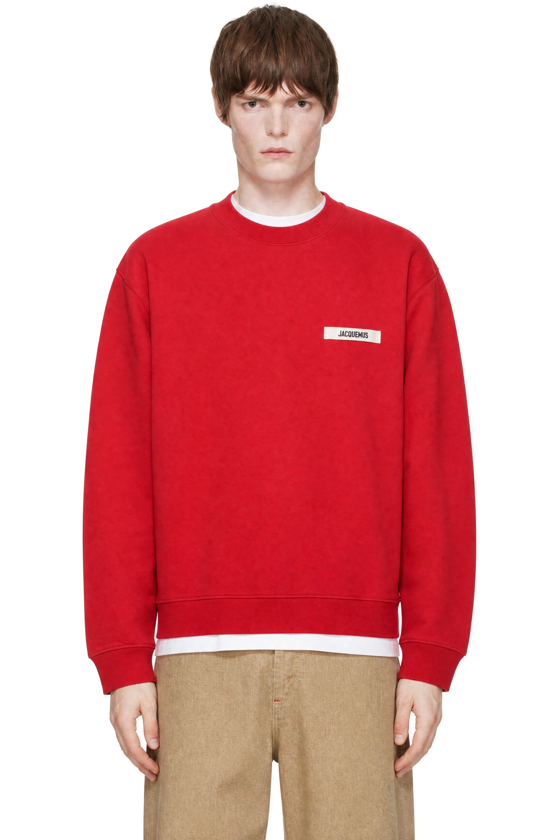 JACQUEMUS - Red 'The Gros Grain' Sweatshirt