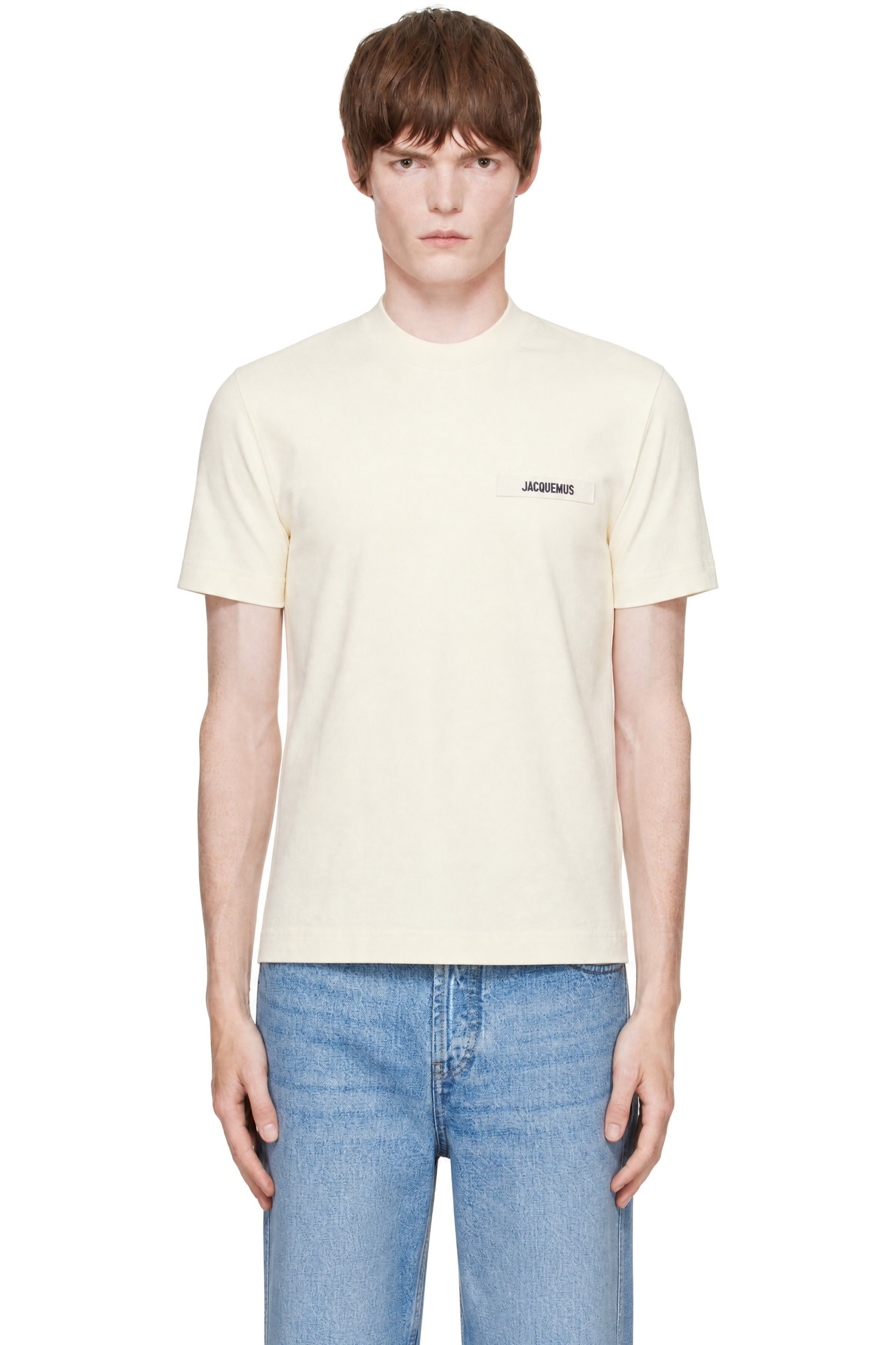 JACQUEMUS - Beige 'The Gros Grain' T-shirt