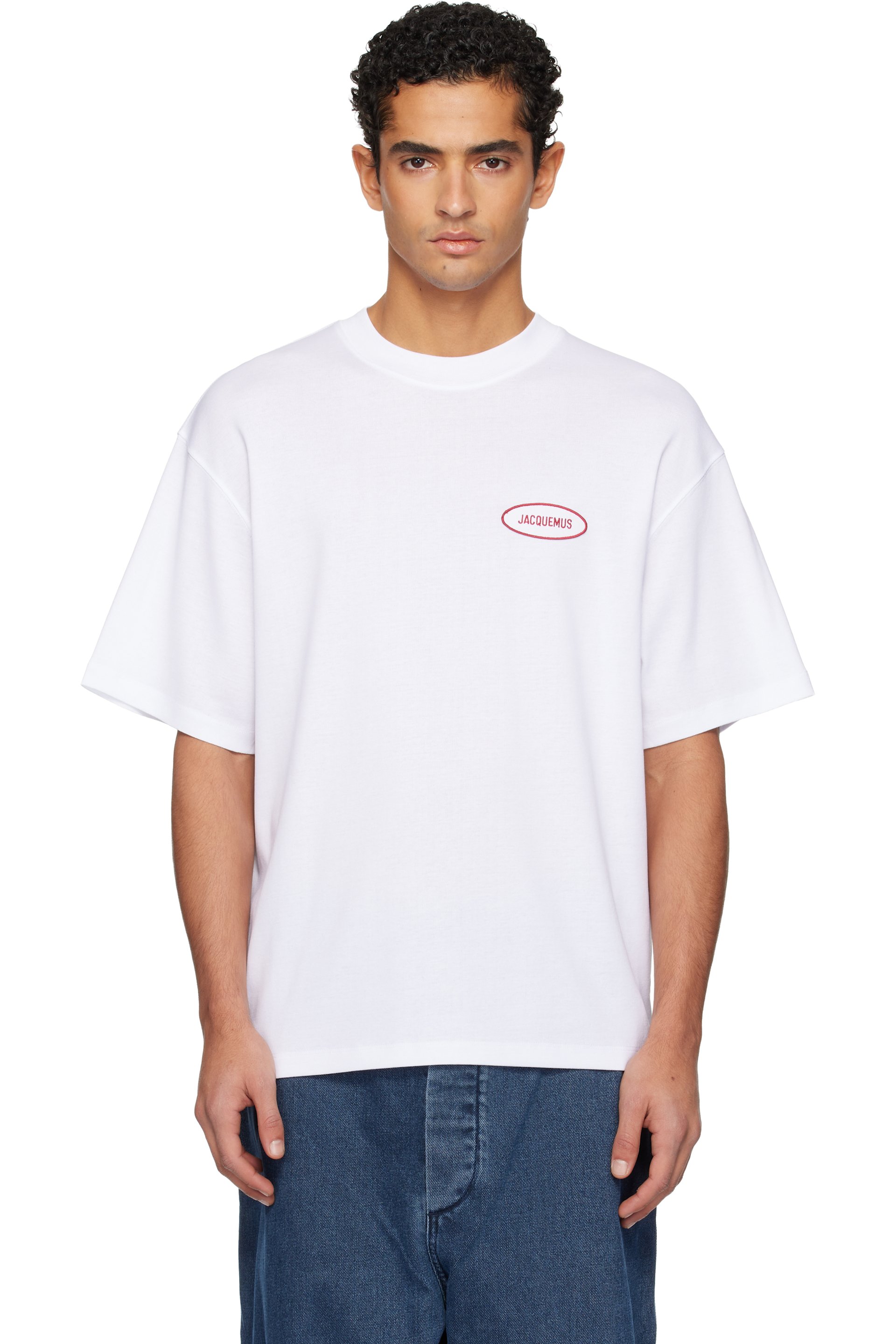JACQUEMUS - White La Croisière 'The Stazione' T-shirt