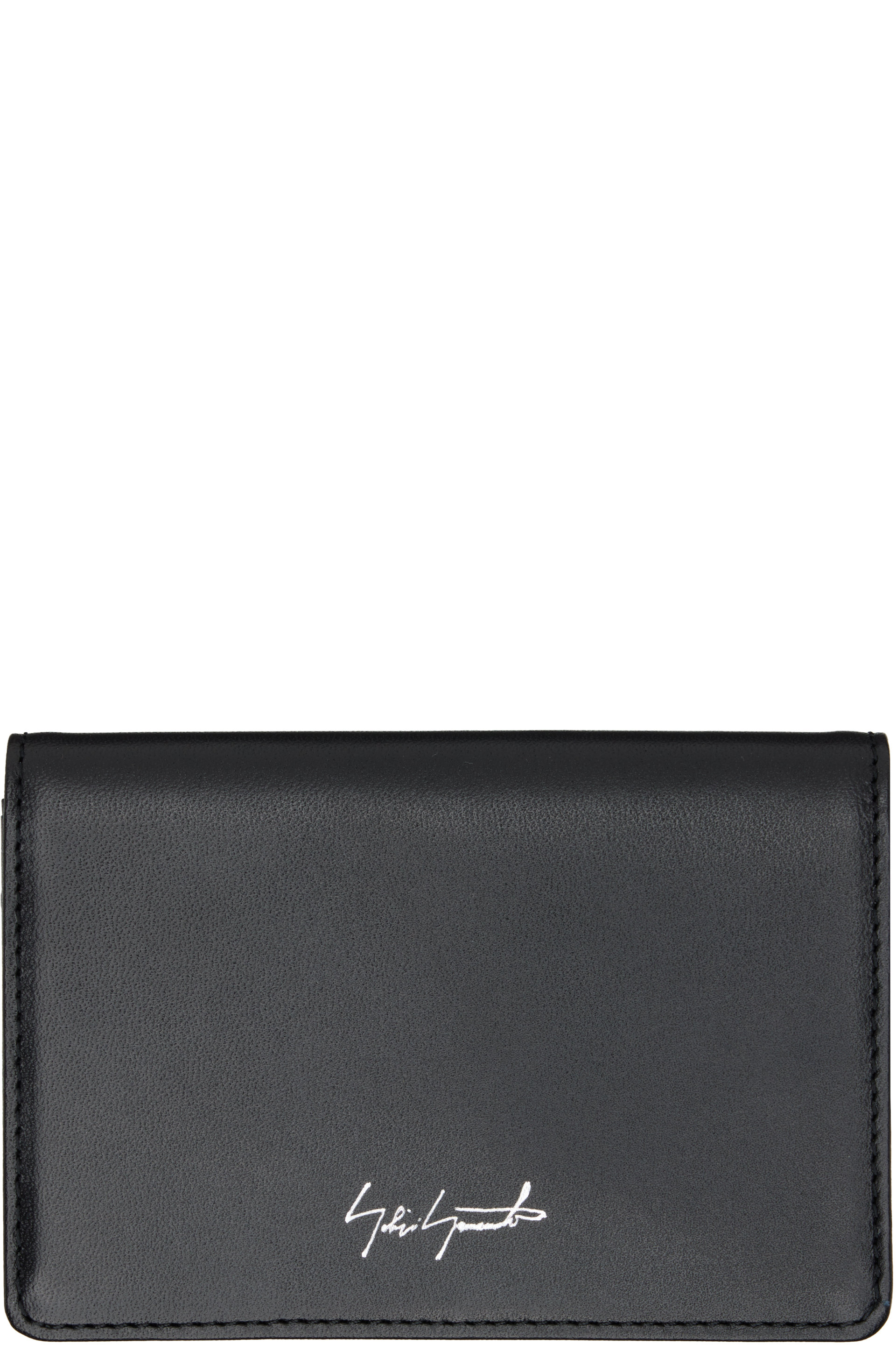 YOHJI YAMAMOTO - Black Bifold Card Holder