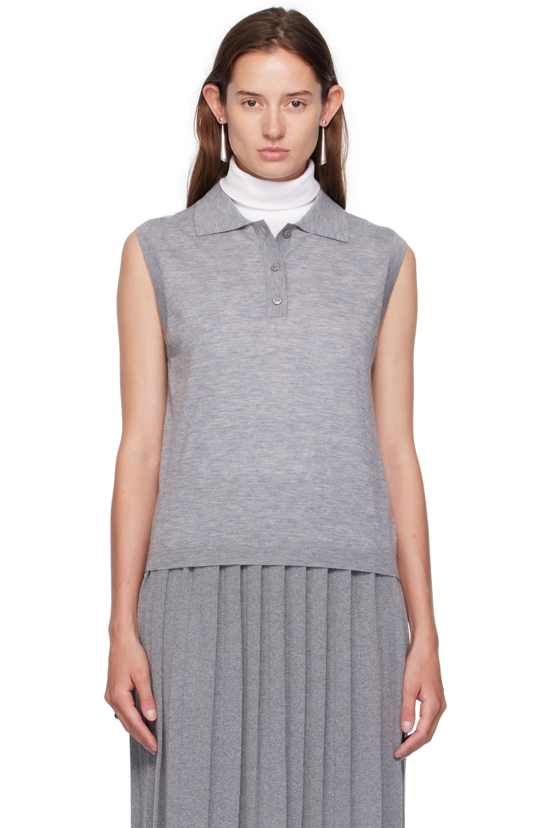 LISA YANG - Polo Lise gris