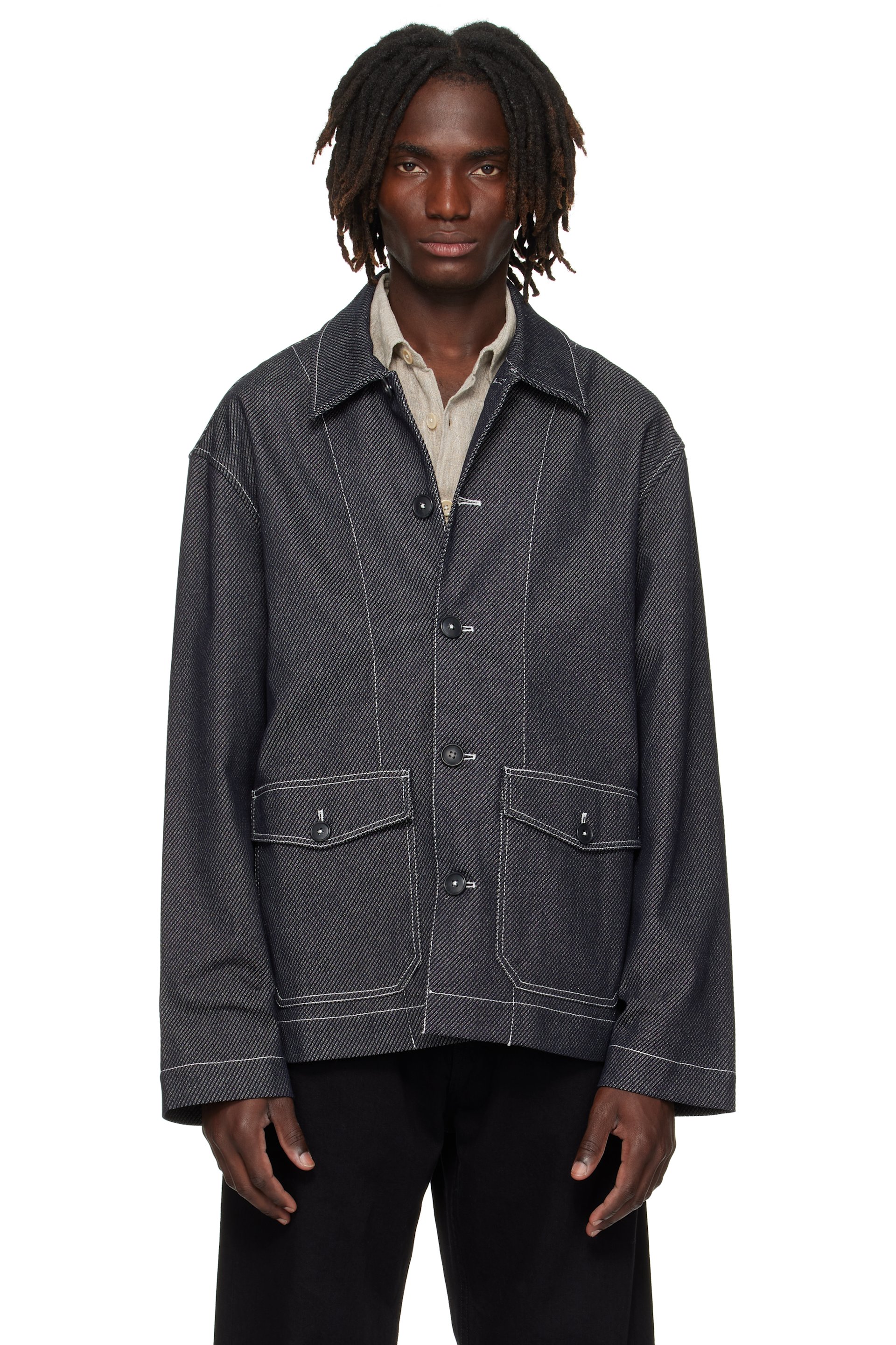 COMMAS - Black Twill Denim Jacket