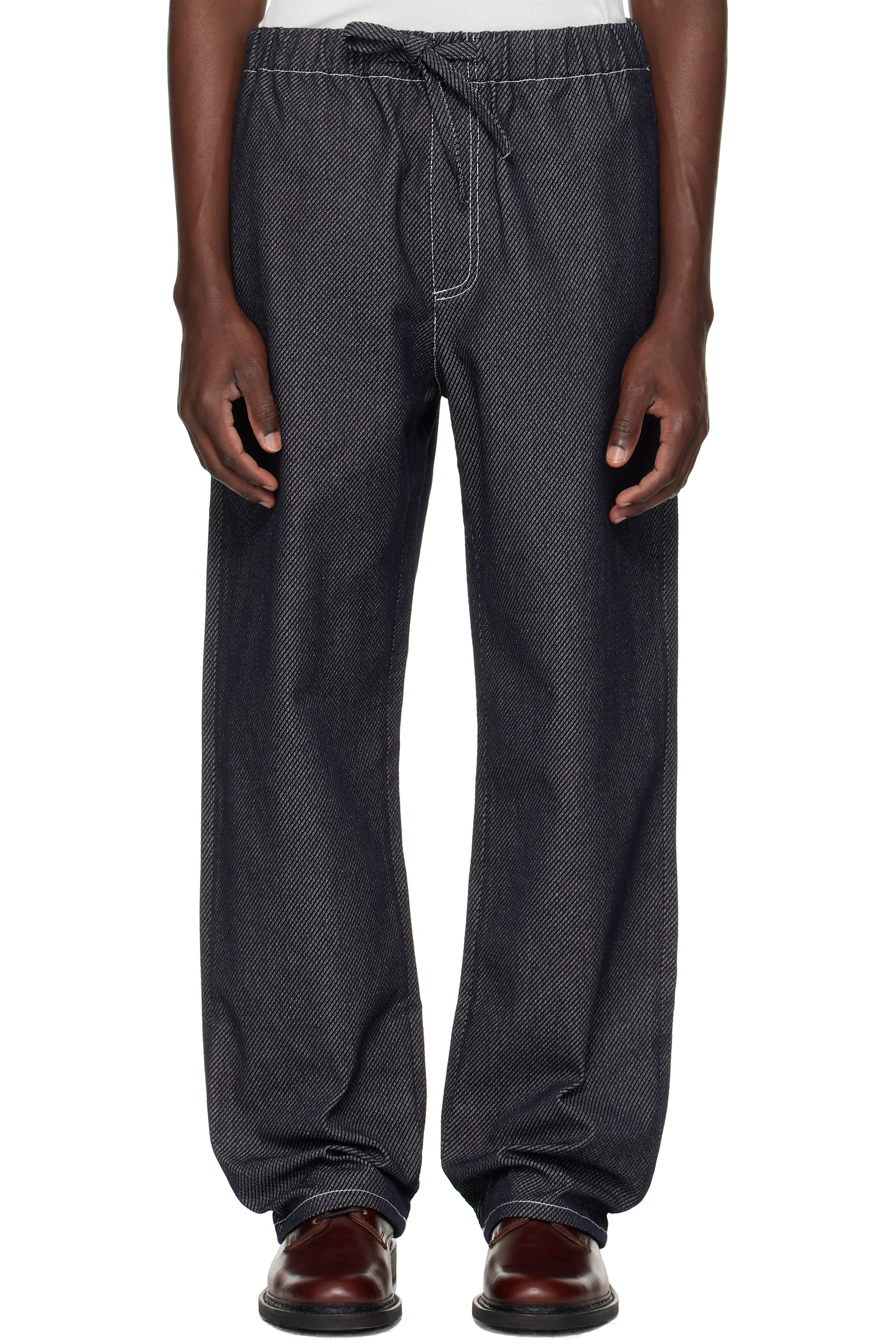COMMAS - Black Twill Denim Trousers