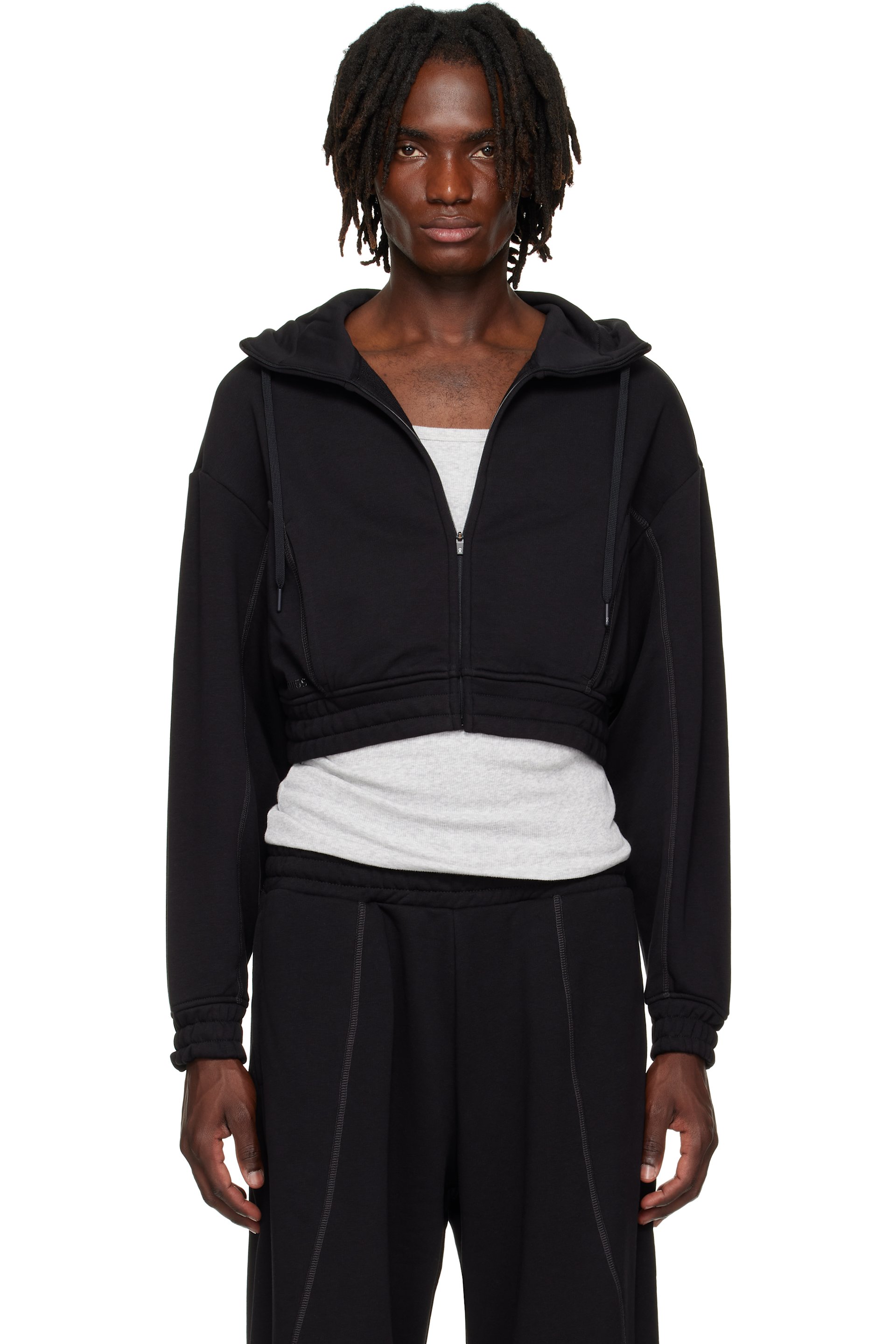 On - Black FKA twigs Edition Club Cropped Hoodie