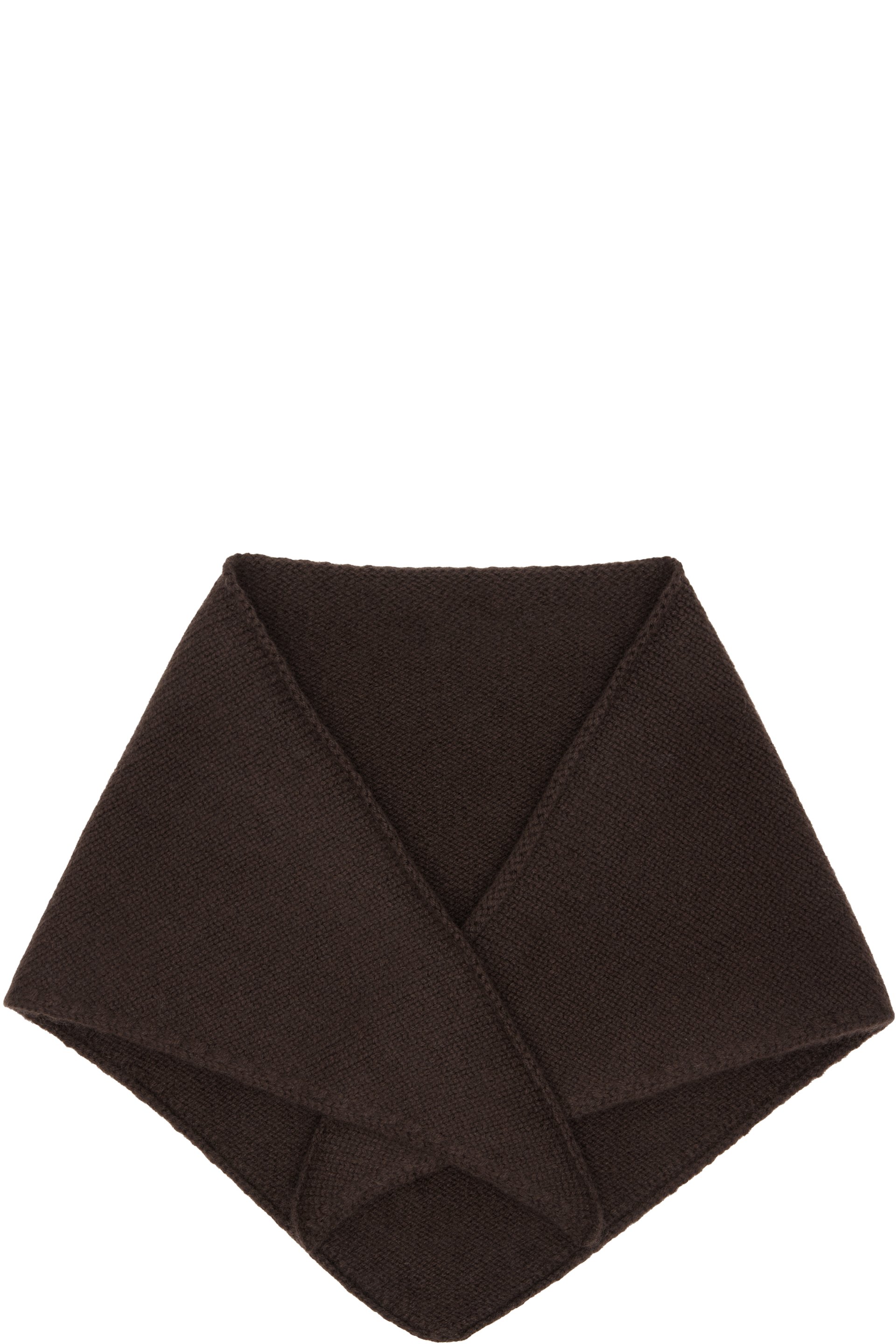 Yves Salomon - Brown Cashmere Bandana Scarf