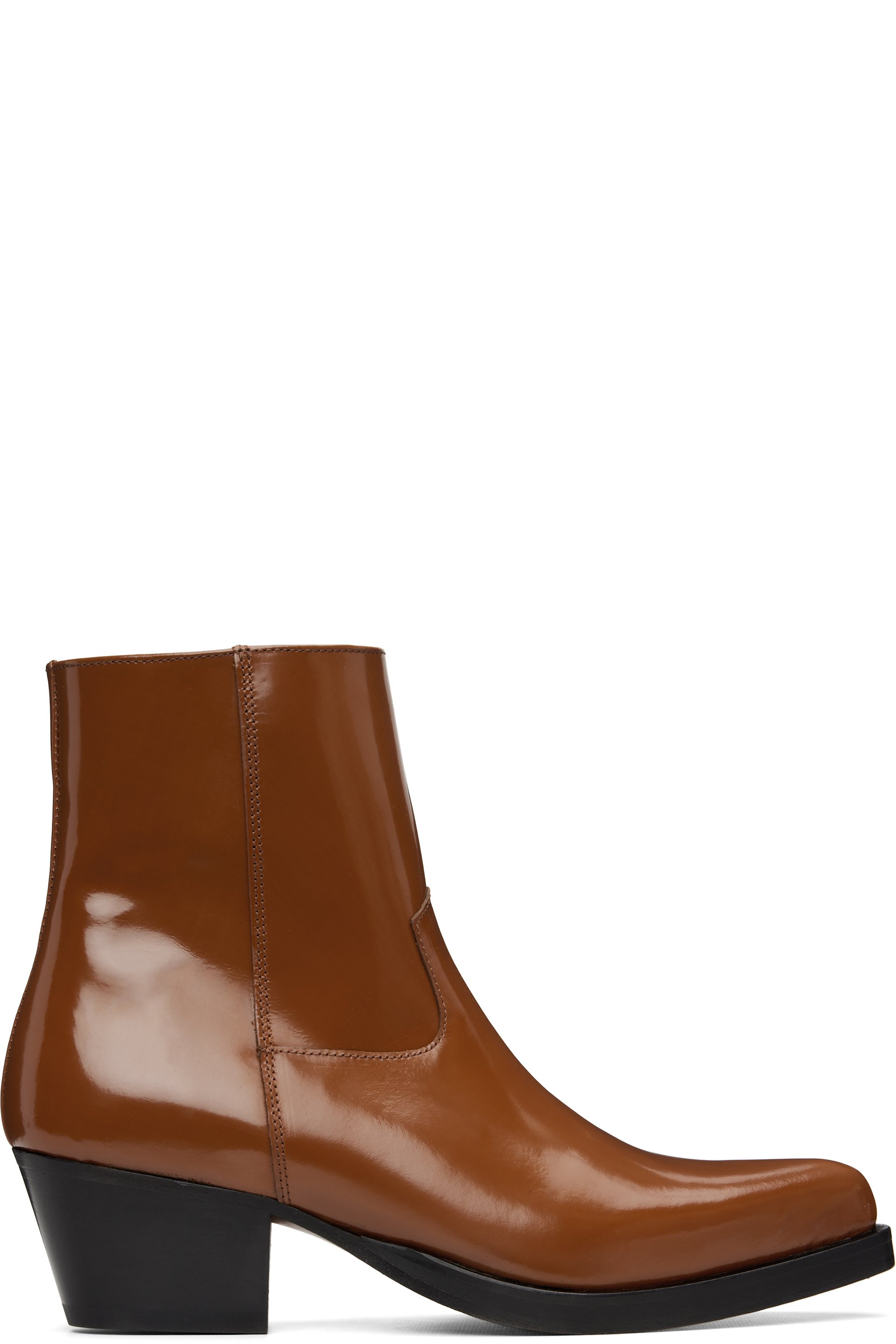 Ernest W. Baker - Tan Western Boots