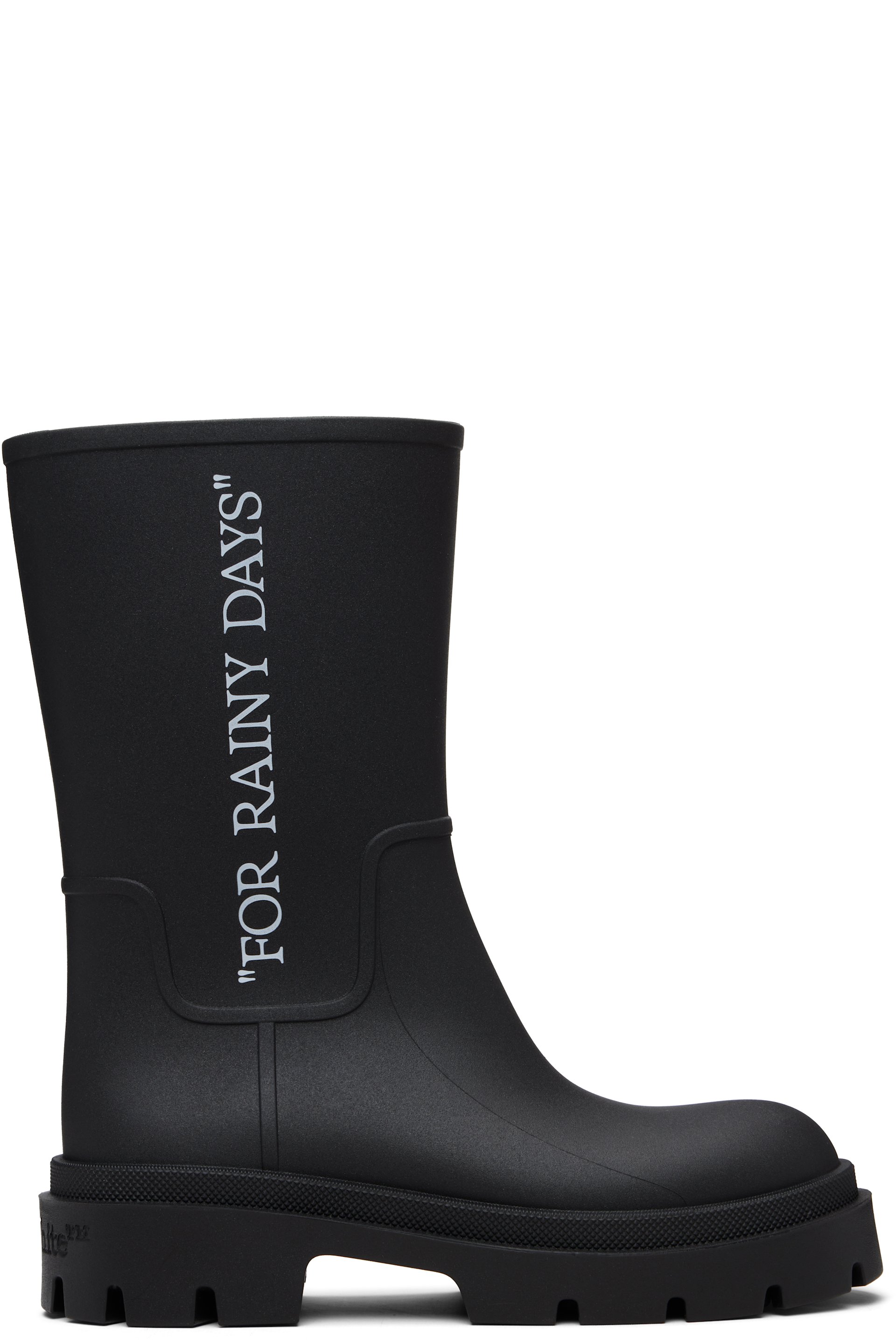 Off-White - Black Reboot 'Rainy Days' Boots