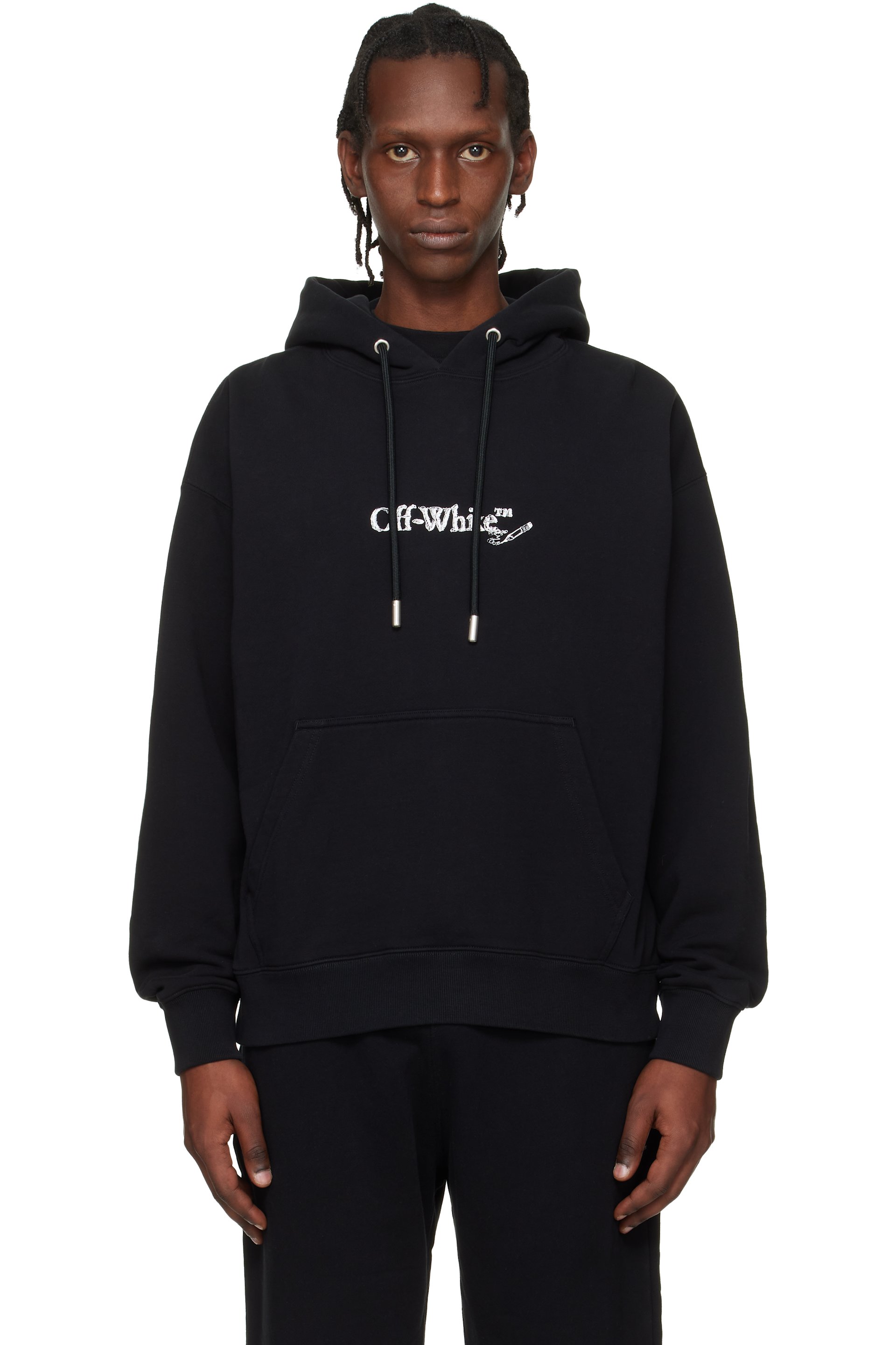 Off-White - Black Scribble Arrow Skate Hoodie