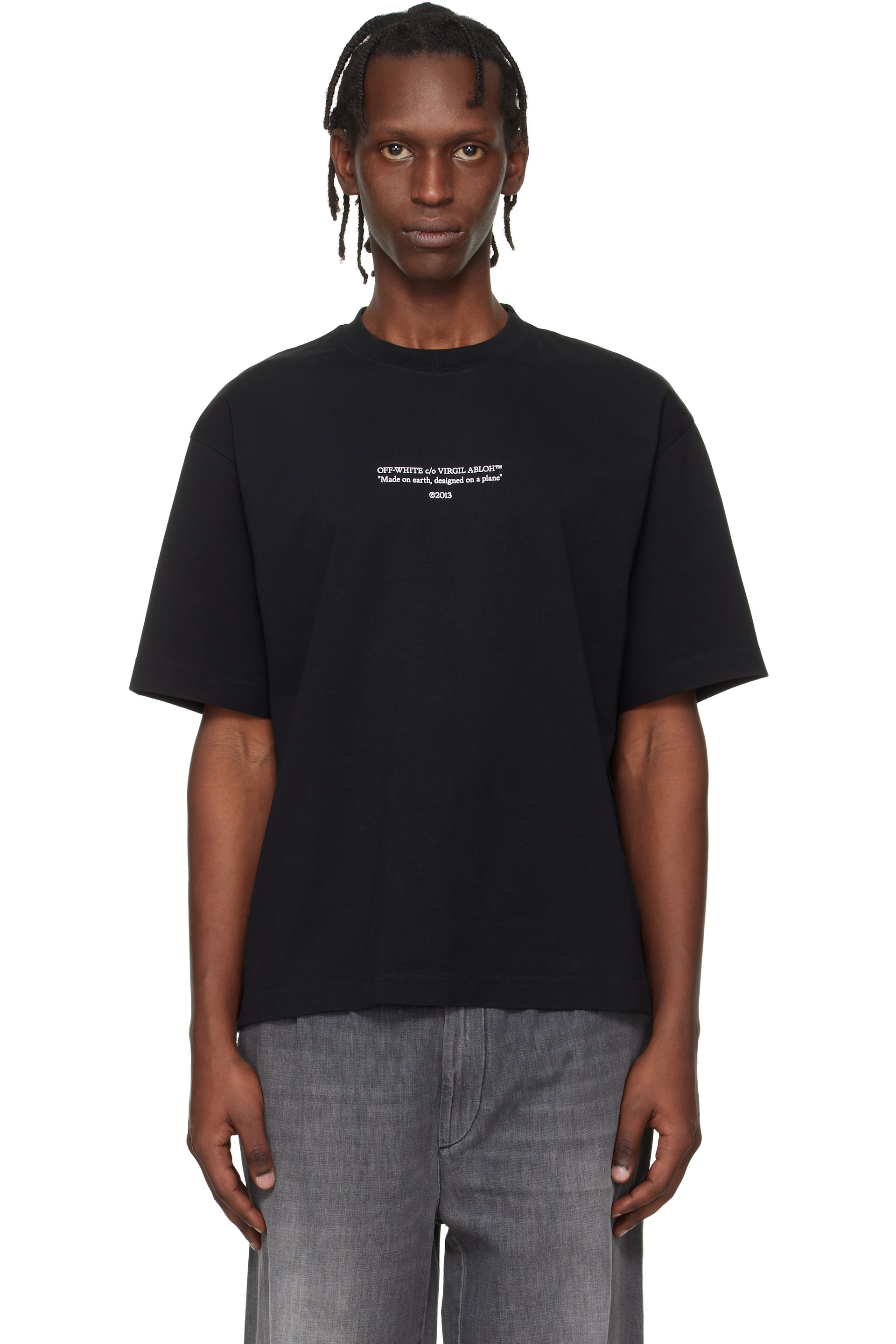 Off-White - Black Statement Skate T-shirt