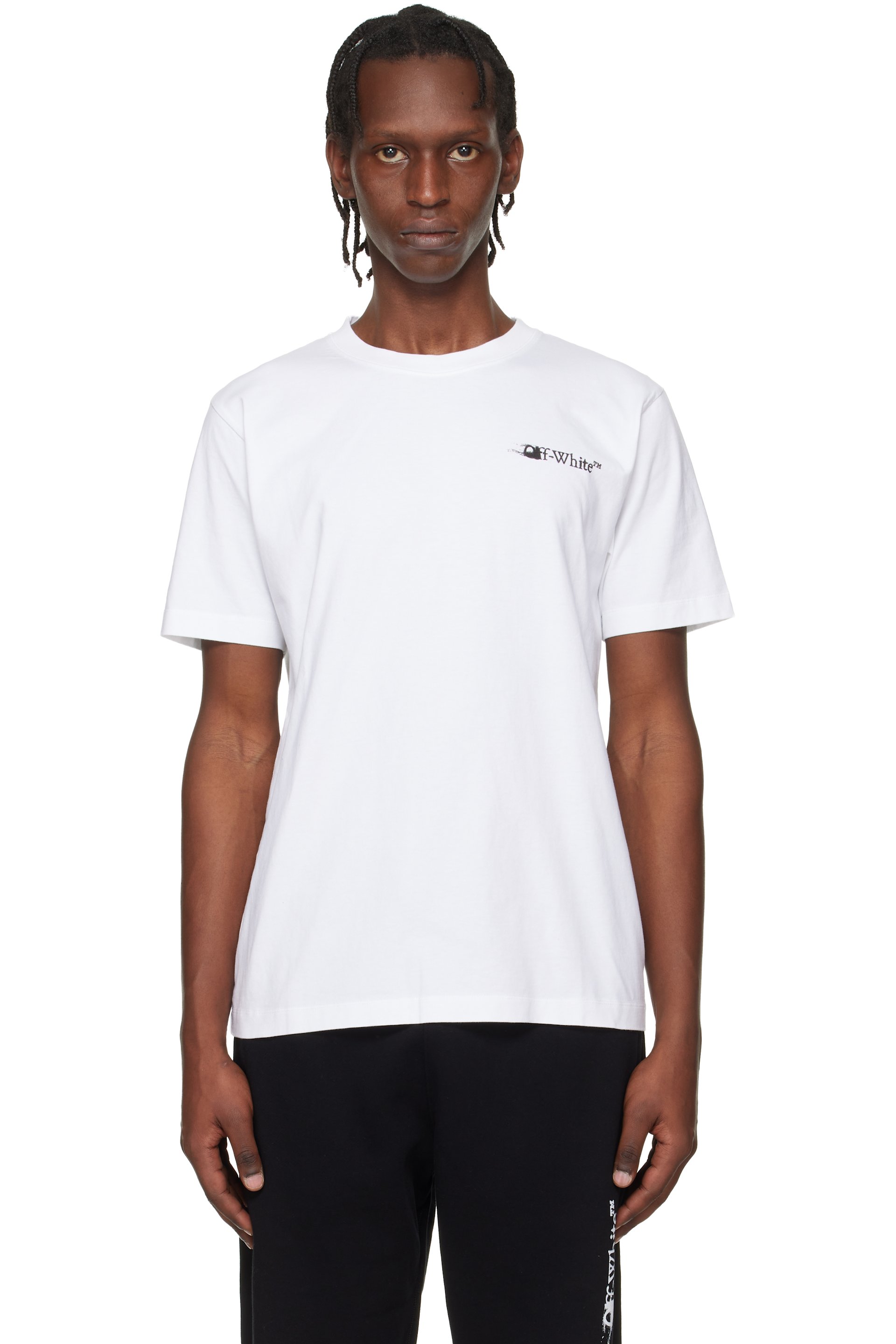 Off-White - White Ink Arrow Slim Logo T-shirt