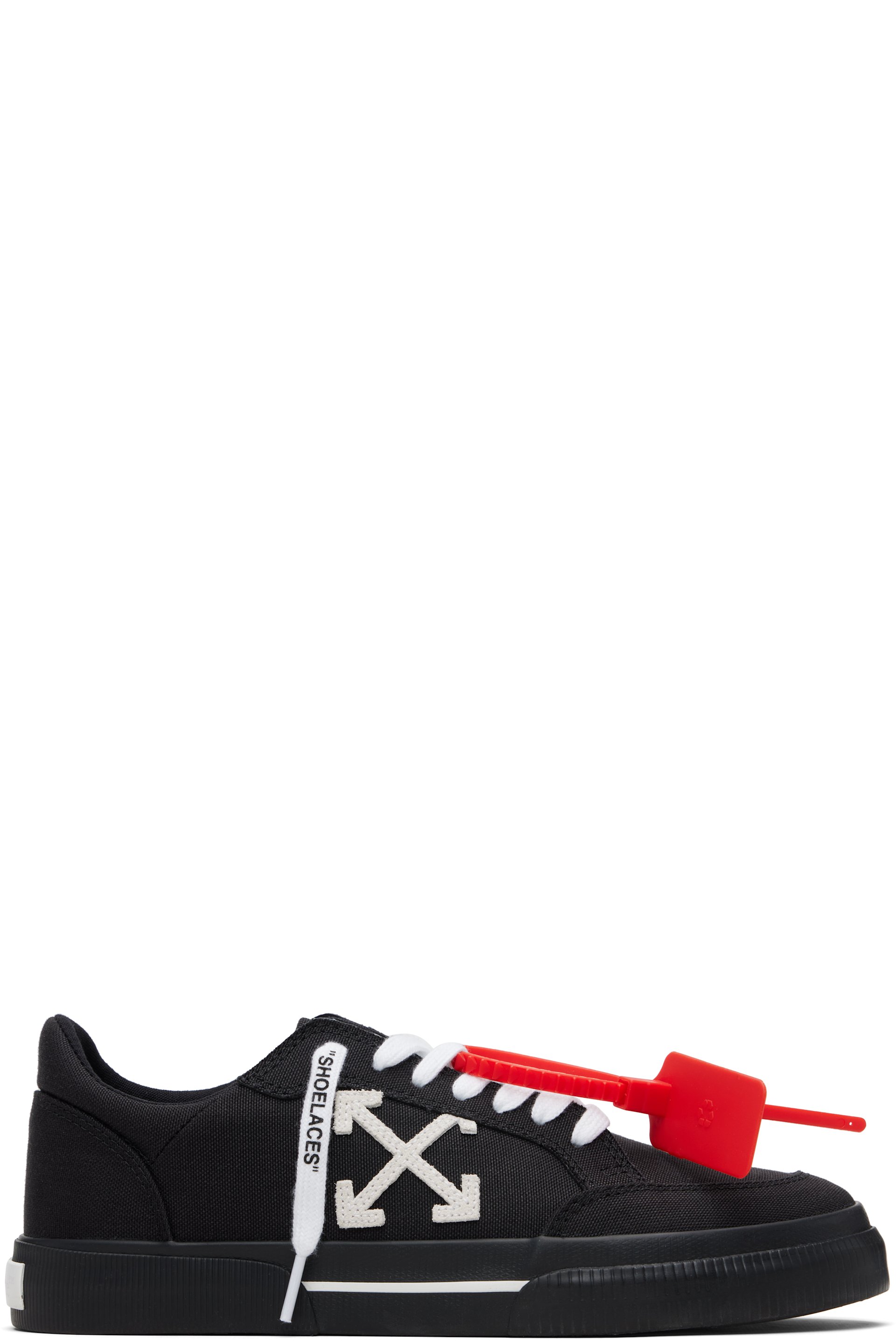 Off-White - Black Vulcanized Low Sneakers