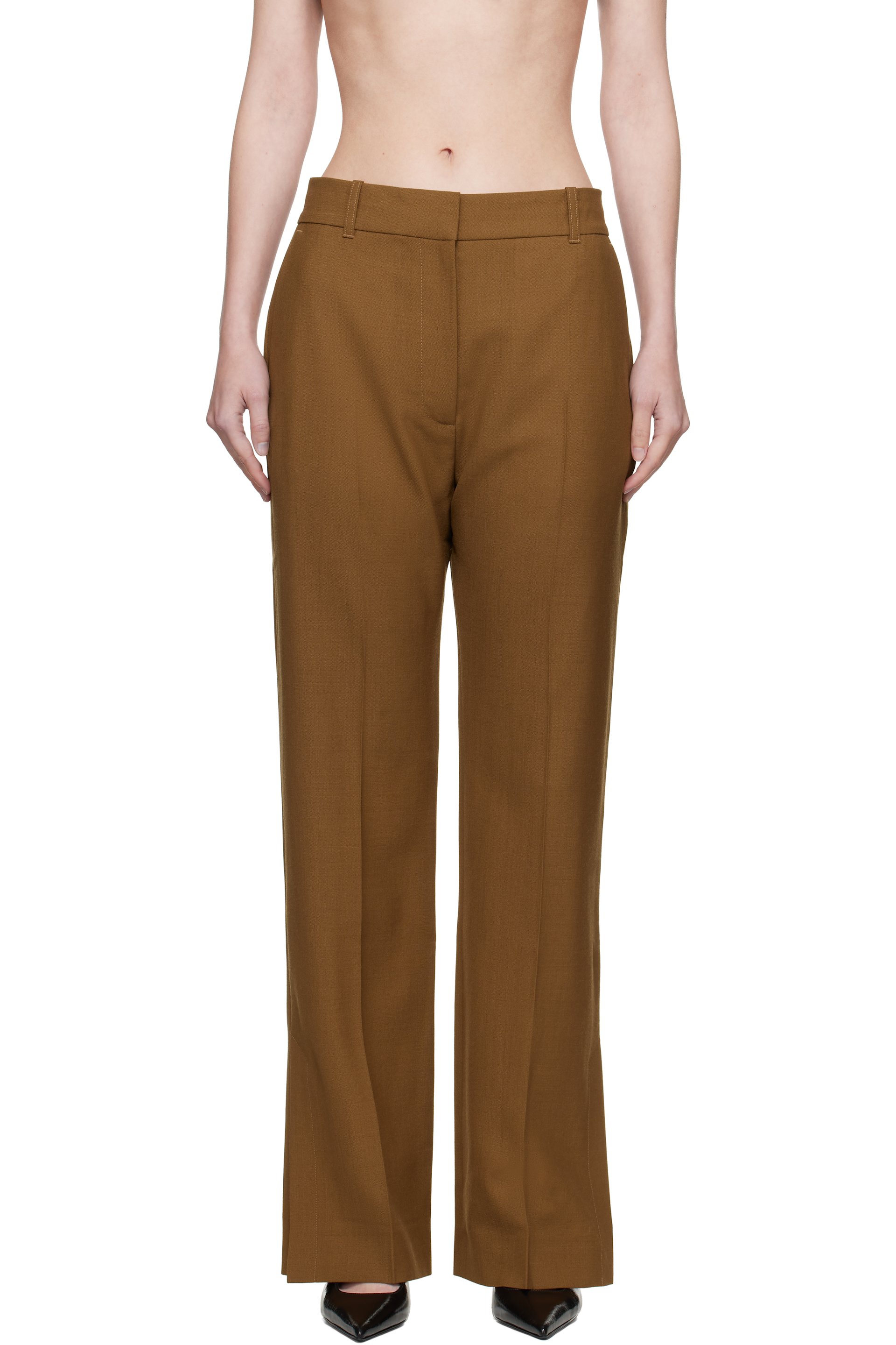 Studio Nicholson - Pantalon Mitra brun