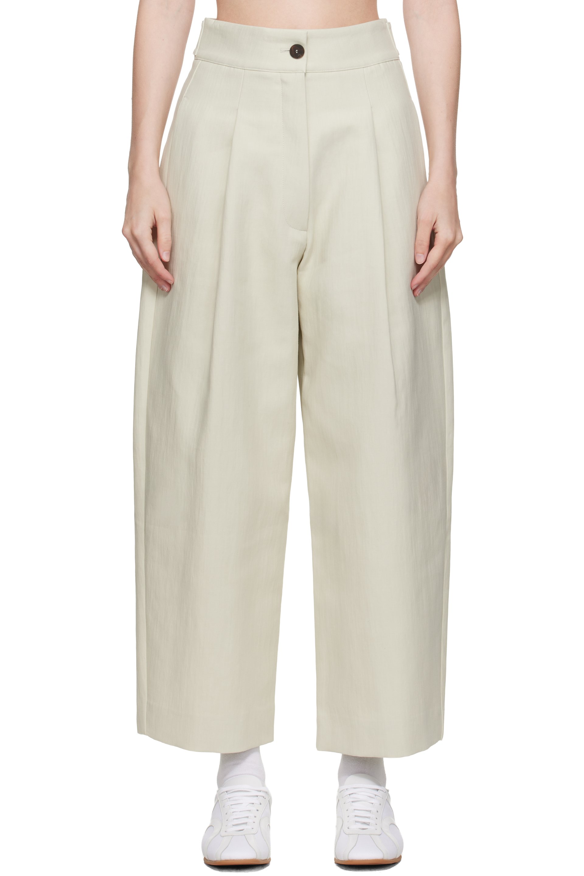 Studio Nicholson - Pantalon Fellini beige
