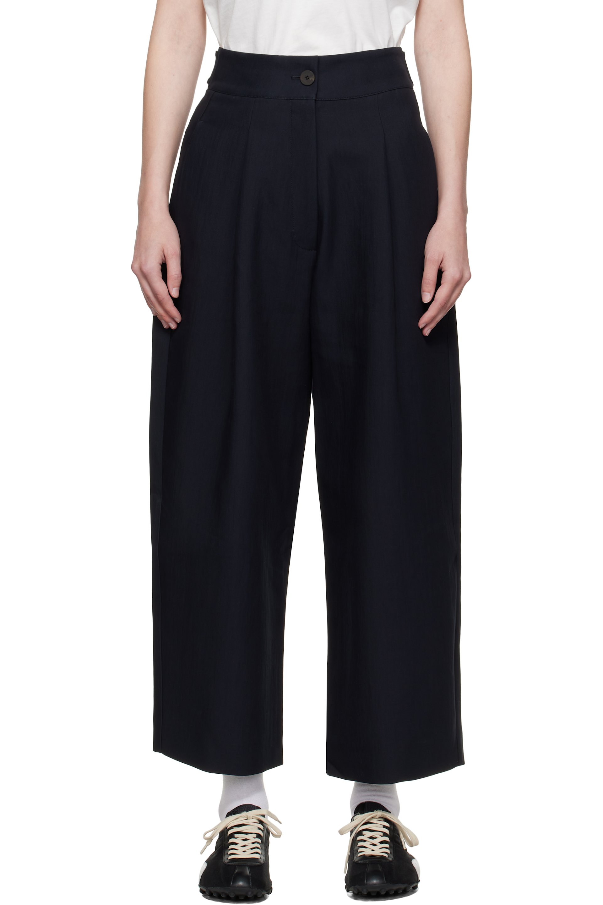 Studio Nicholson - Pantalon Fellini bleu marine