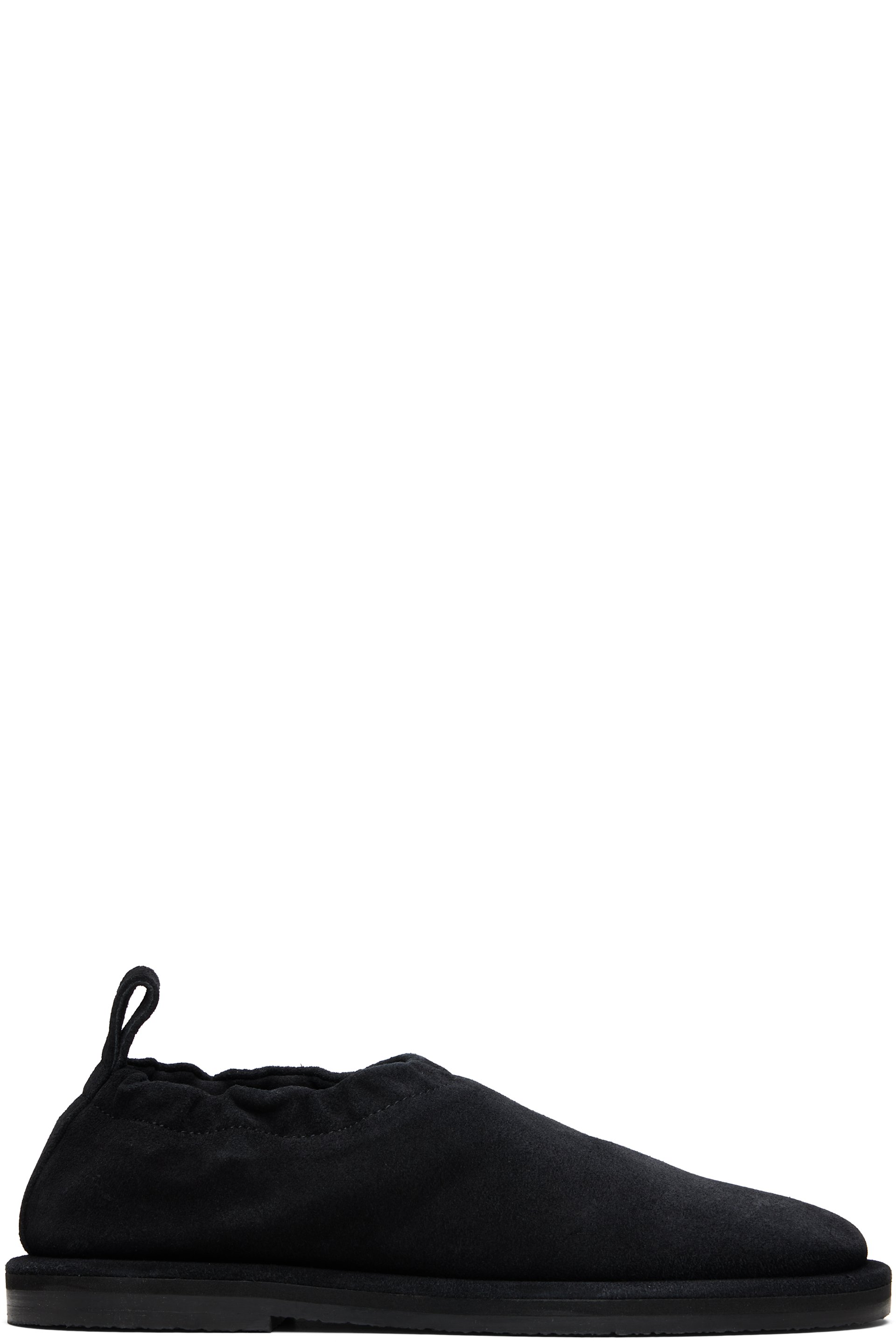 Studio Nicholson - Chaussures à enfiler Korine noires en suède