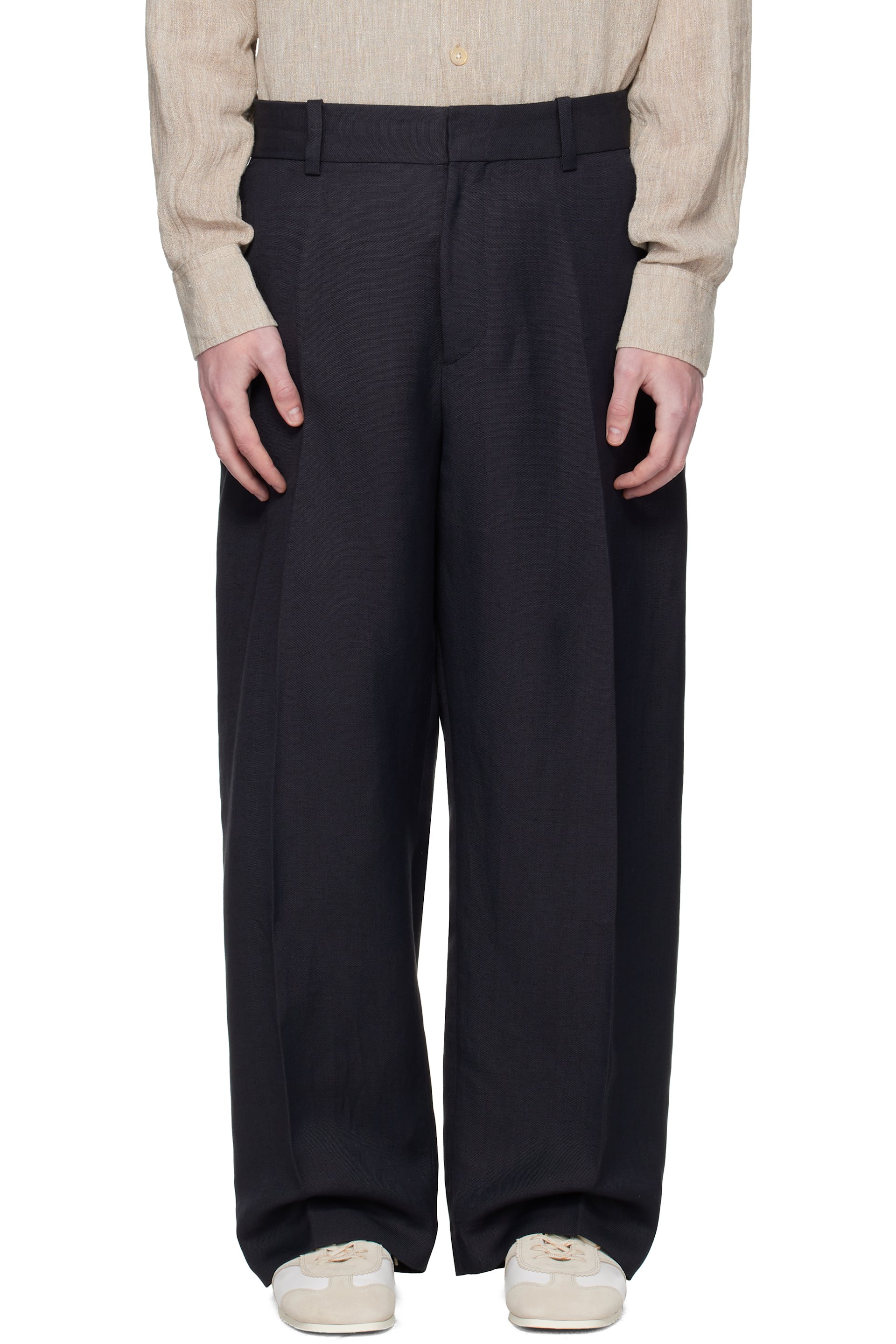 Studio Nicholson - Navy Fume Trousers