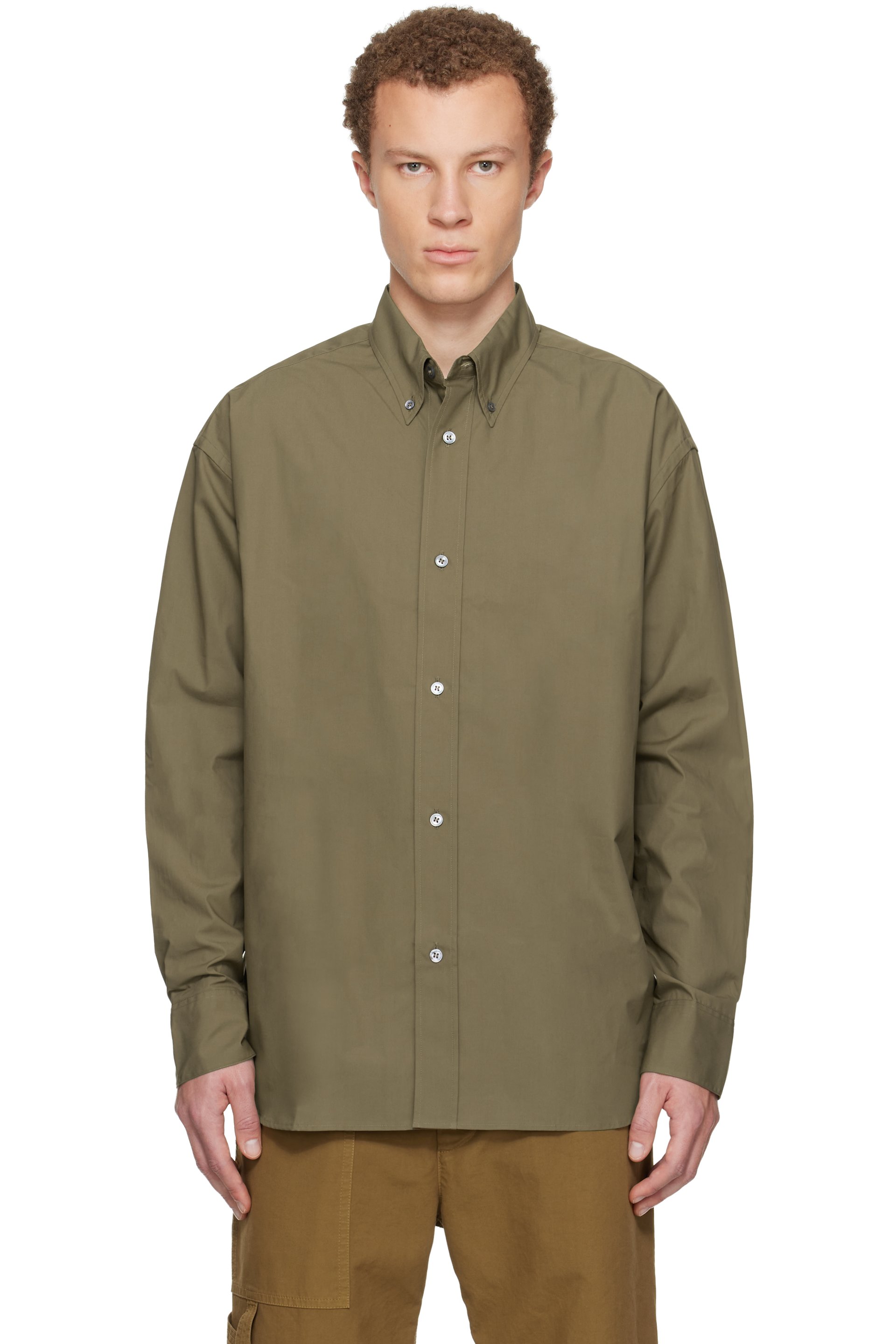Studio Nicholson - Khaki Jude Cotton Shirt
