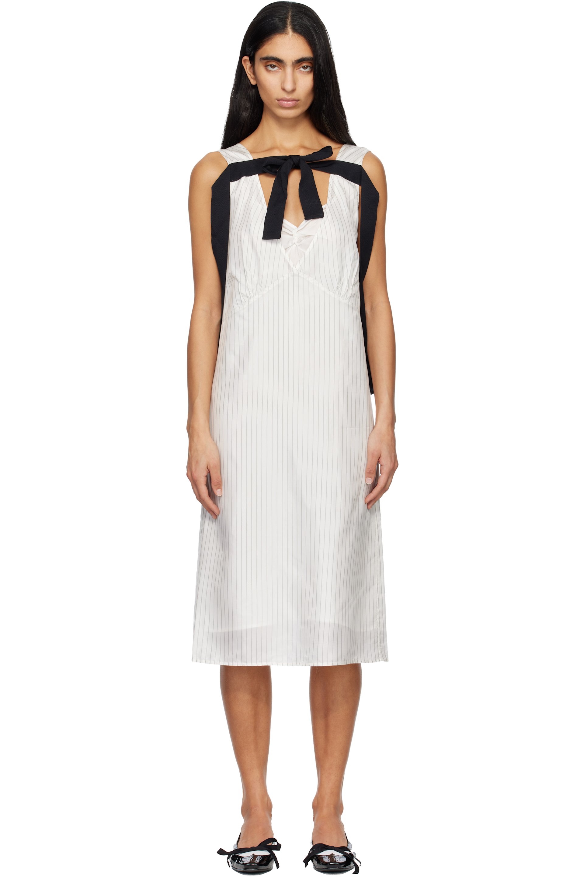 Renaissance Renaissance - Robe midi Guilia blanche