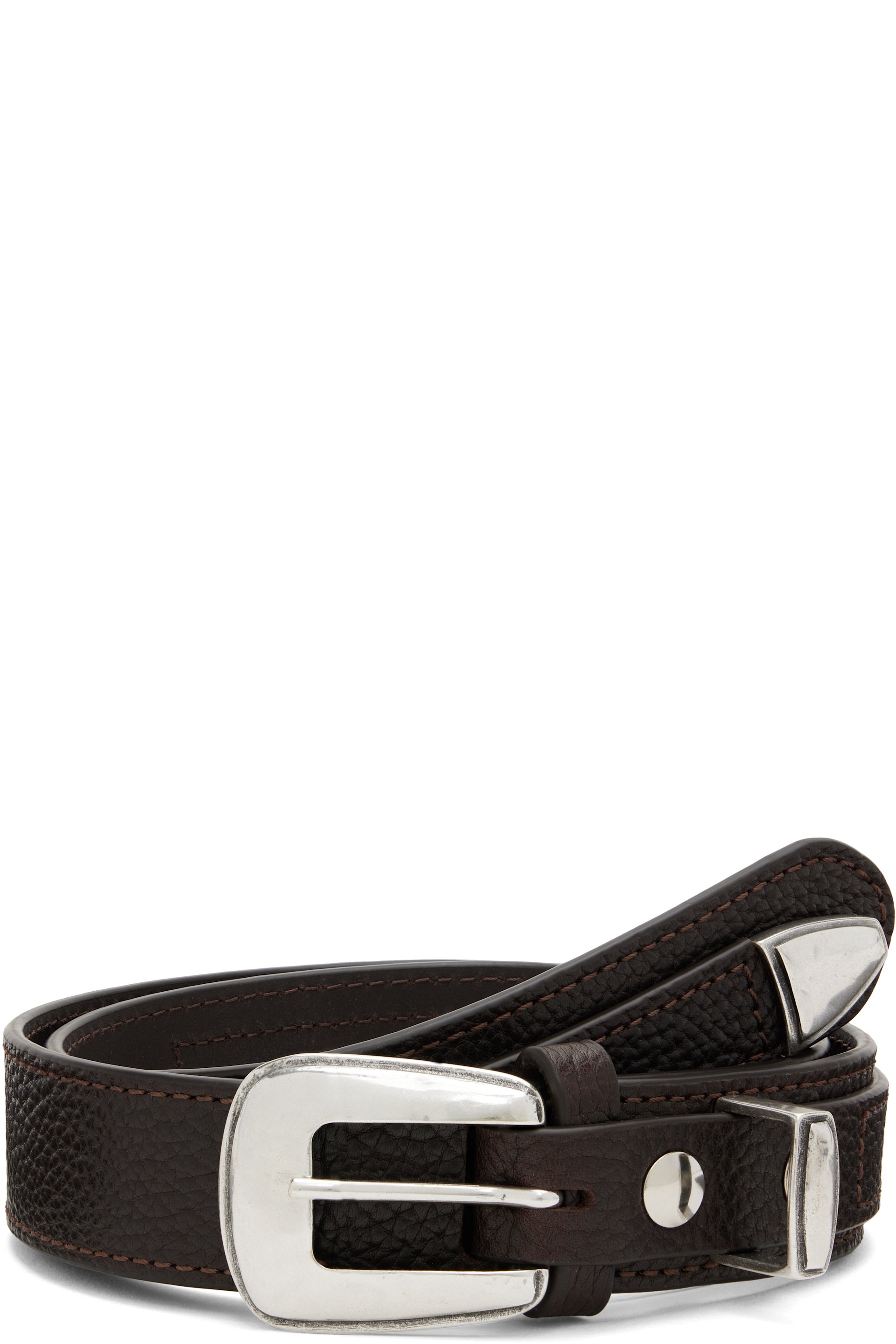 LEMAIRE - Ceinture western brune