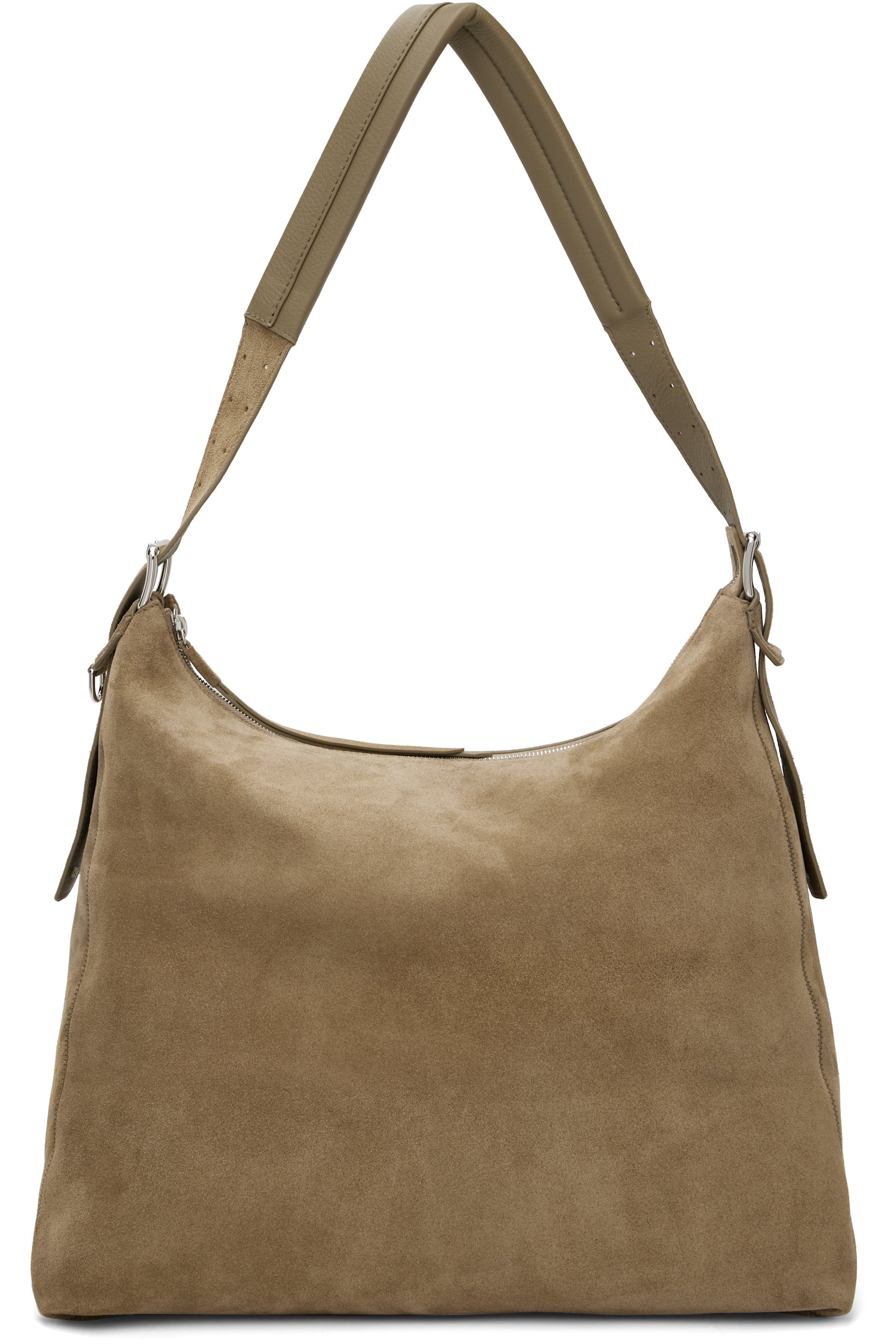 LEMAIRE - Sac brun clair à anse de style ceinture