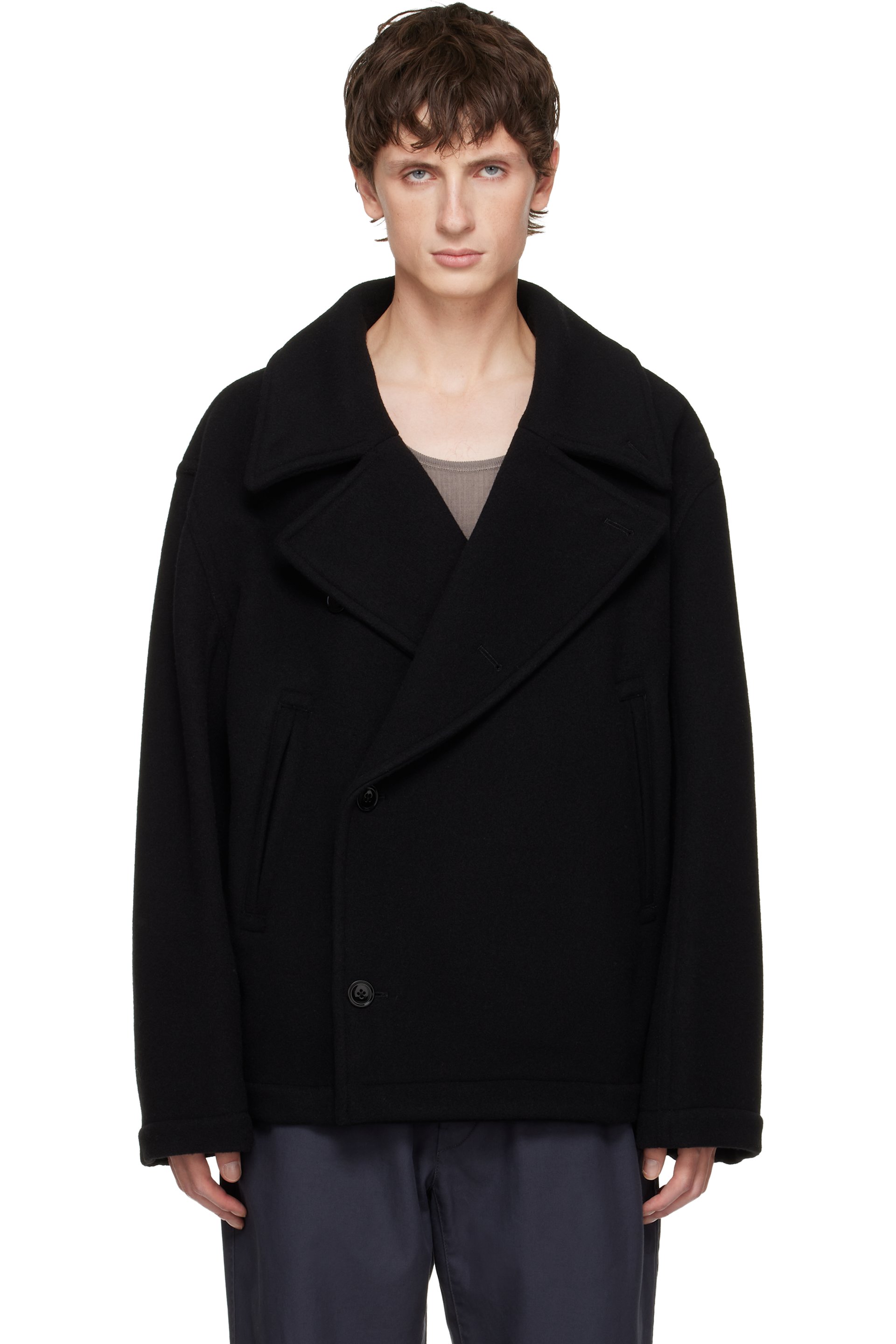 LEMAIRE - Black Boxy Coat
