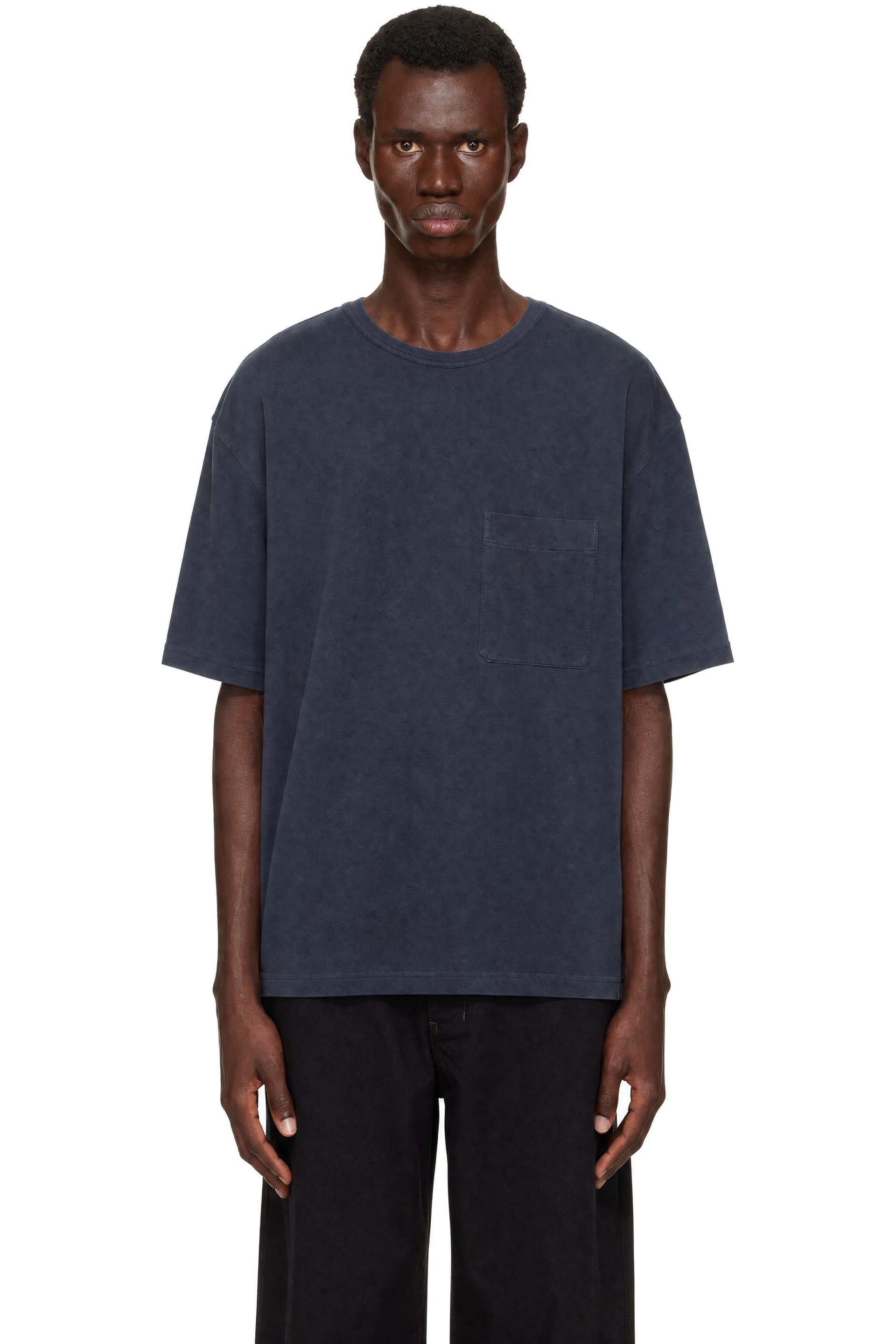 LEMAIRE - Navy Short Sleeve T-shirt