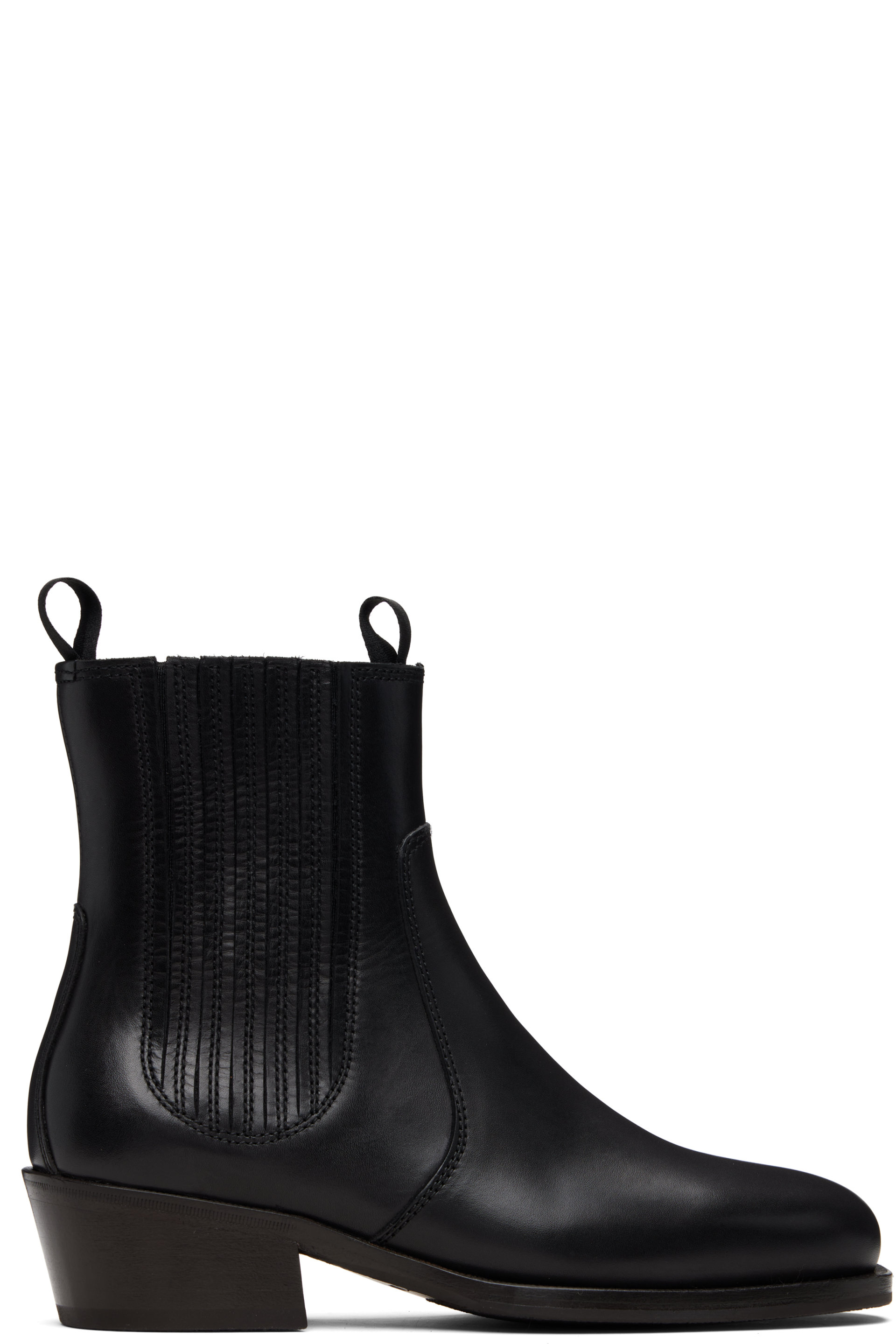 LEMAIRE - Black Vegetable-Tanned Chelsea Boots