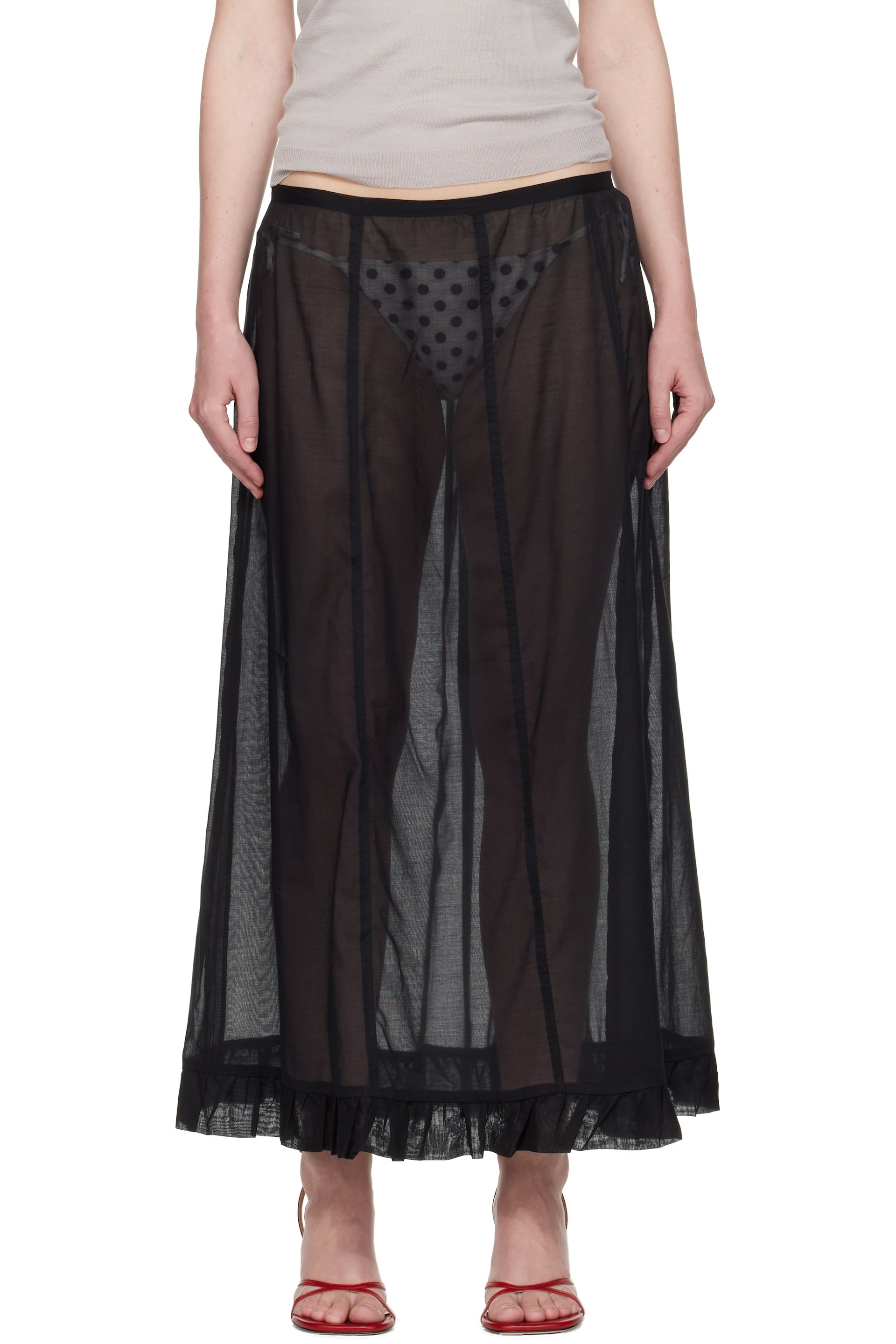 Paloma Wool - Black Andolini Maxi Skirt