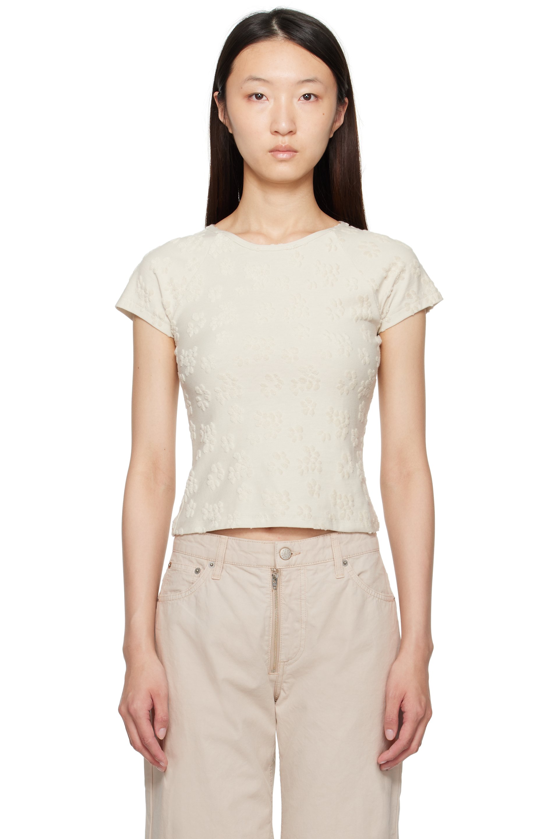 Paloma Wool - T-shirt Fabri blanc cassé