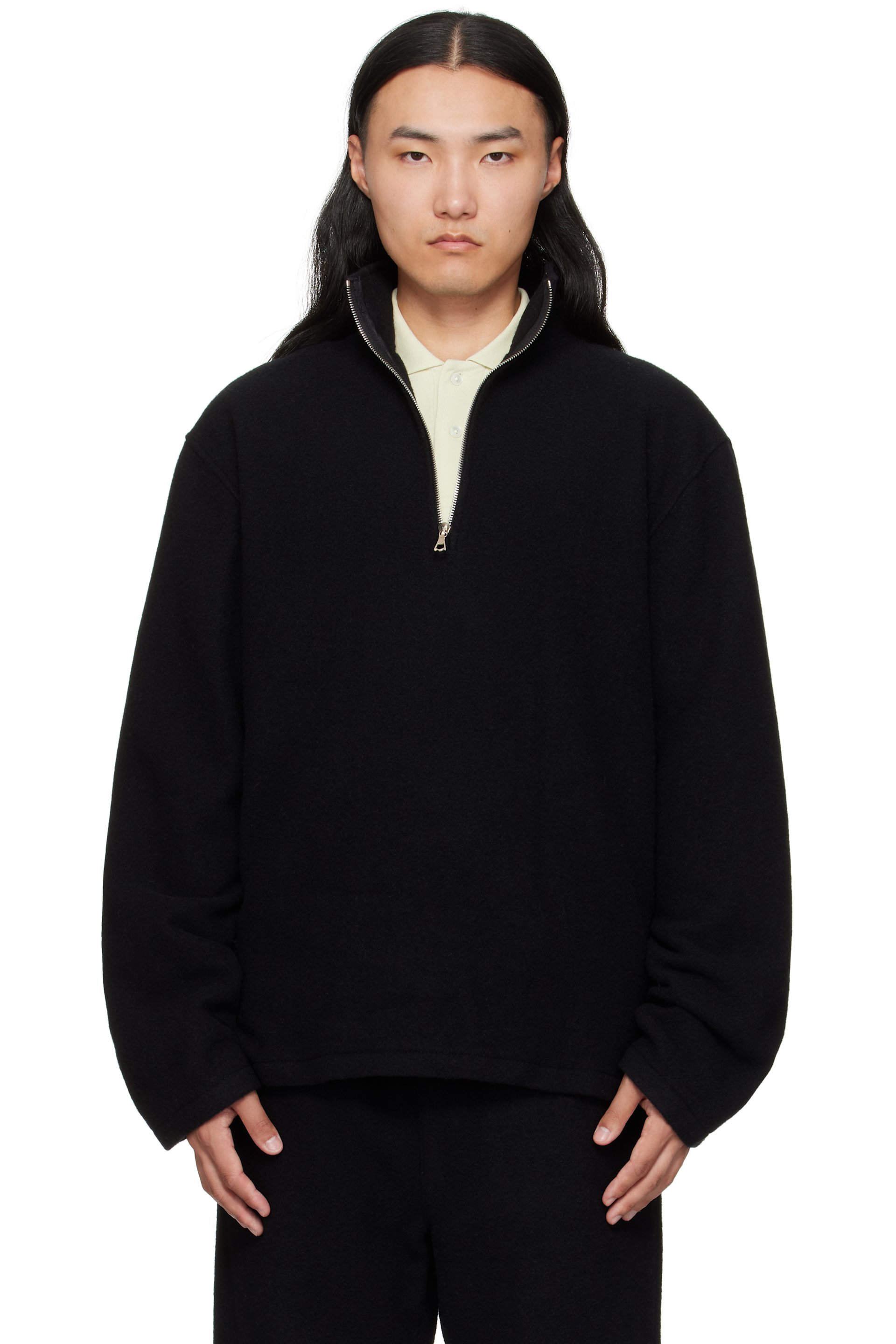 Rier - Black Fleece Sweater