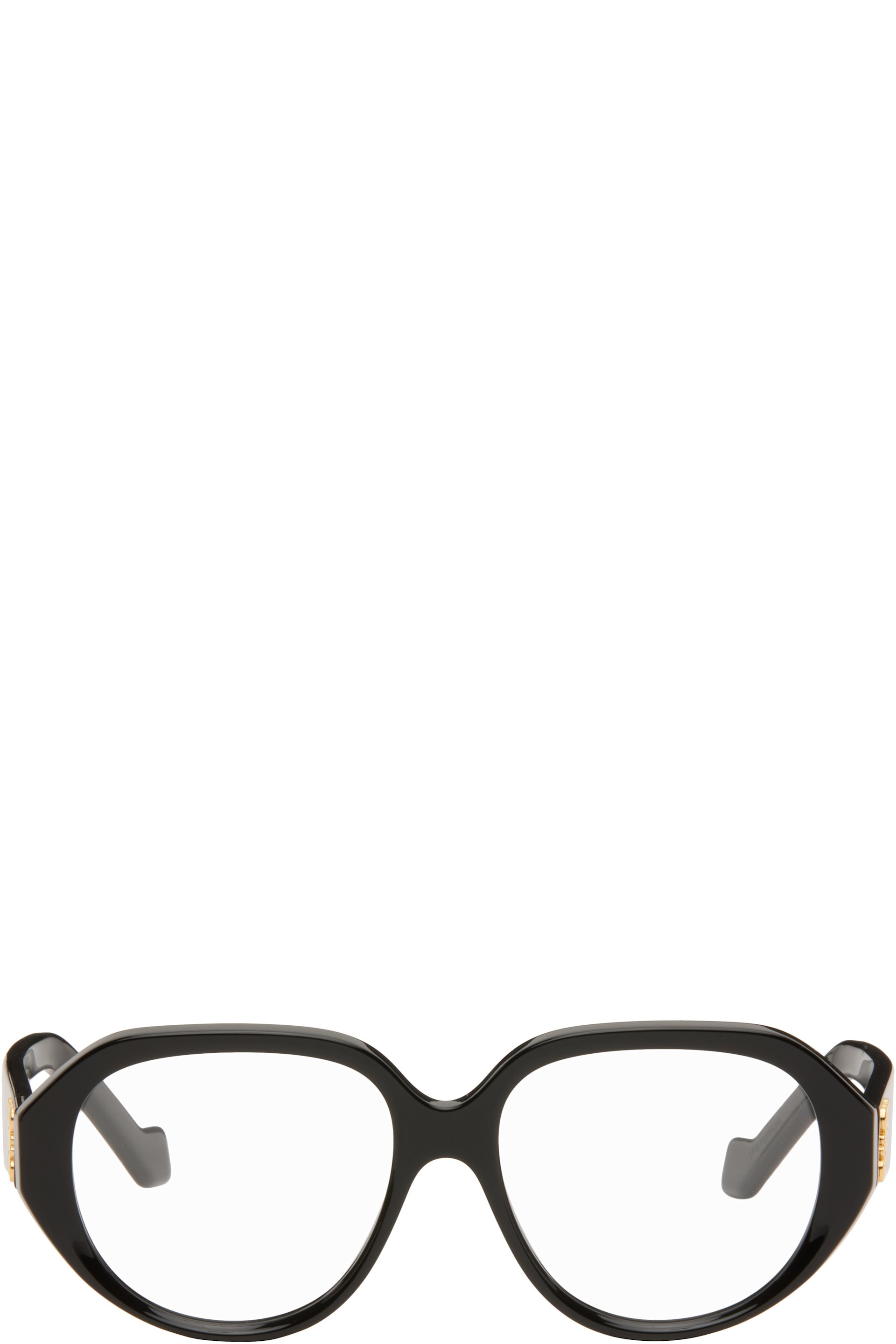 LOEWE - Black Anagram Geometric Glasses