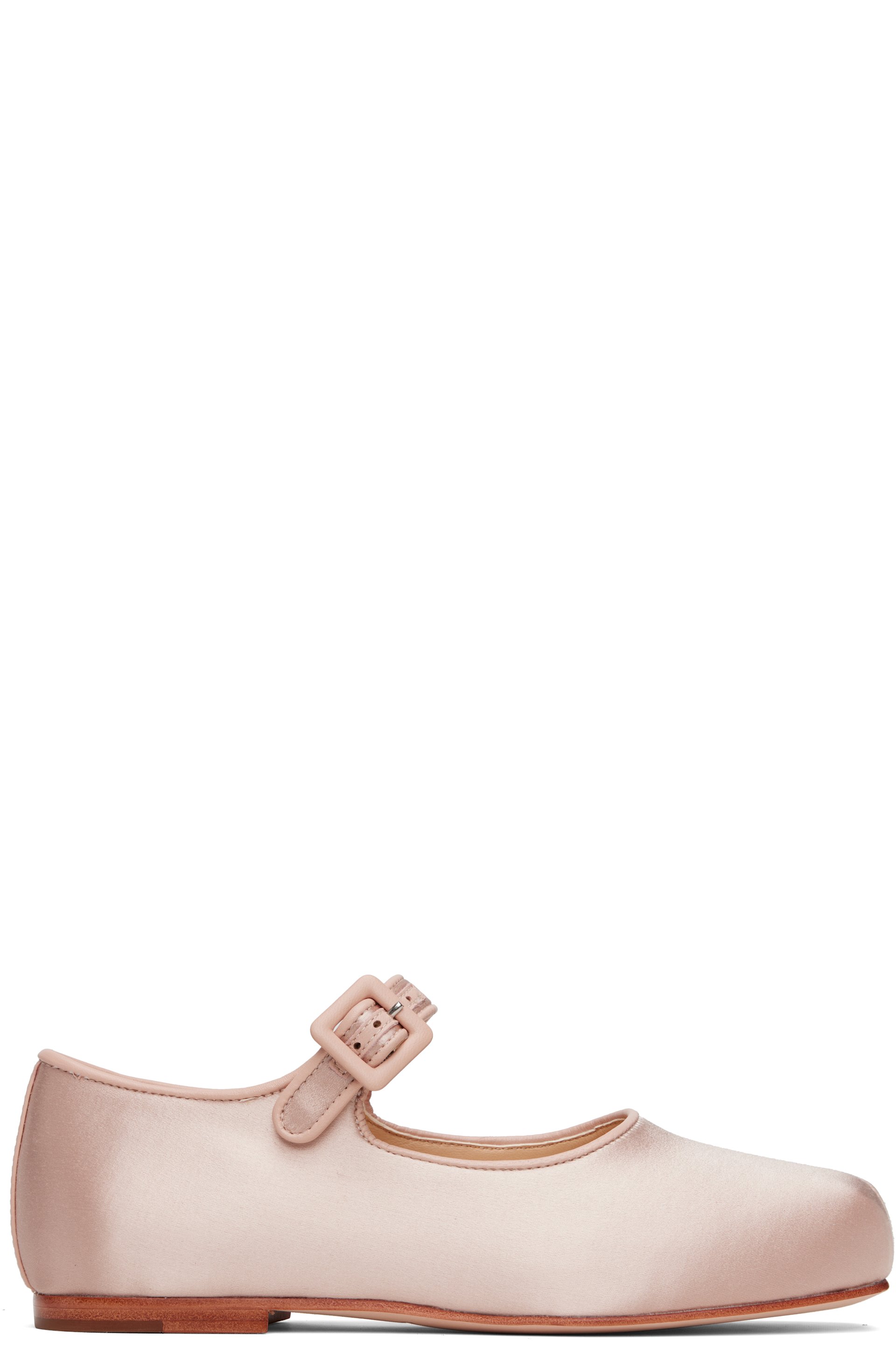 Sandy Liang - Ballerines de style Charles IX roses