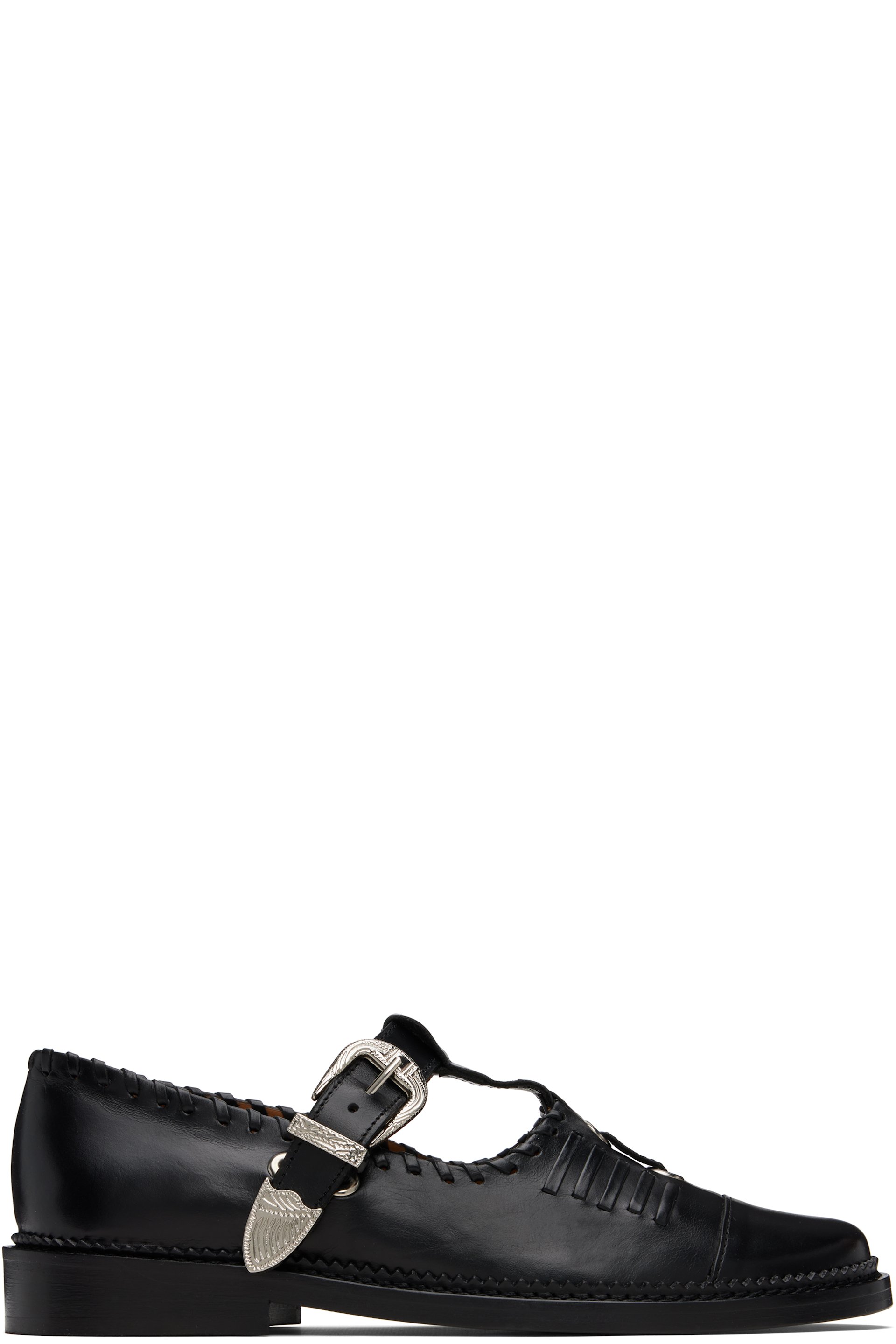 Toga Virilis - Black Leather Loafers