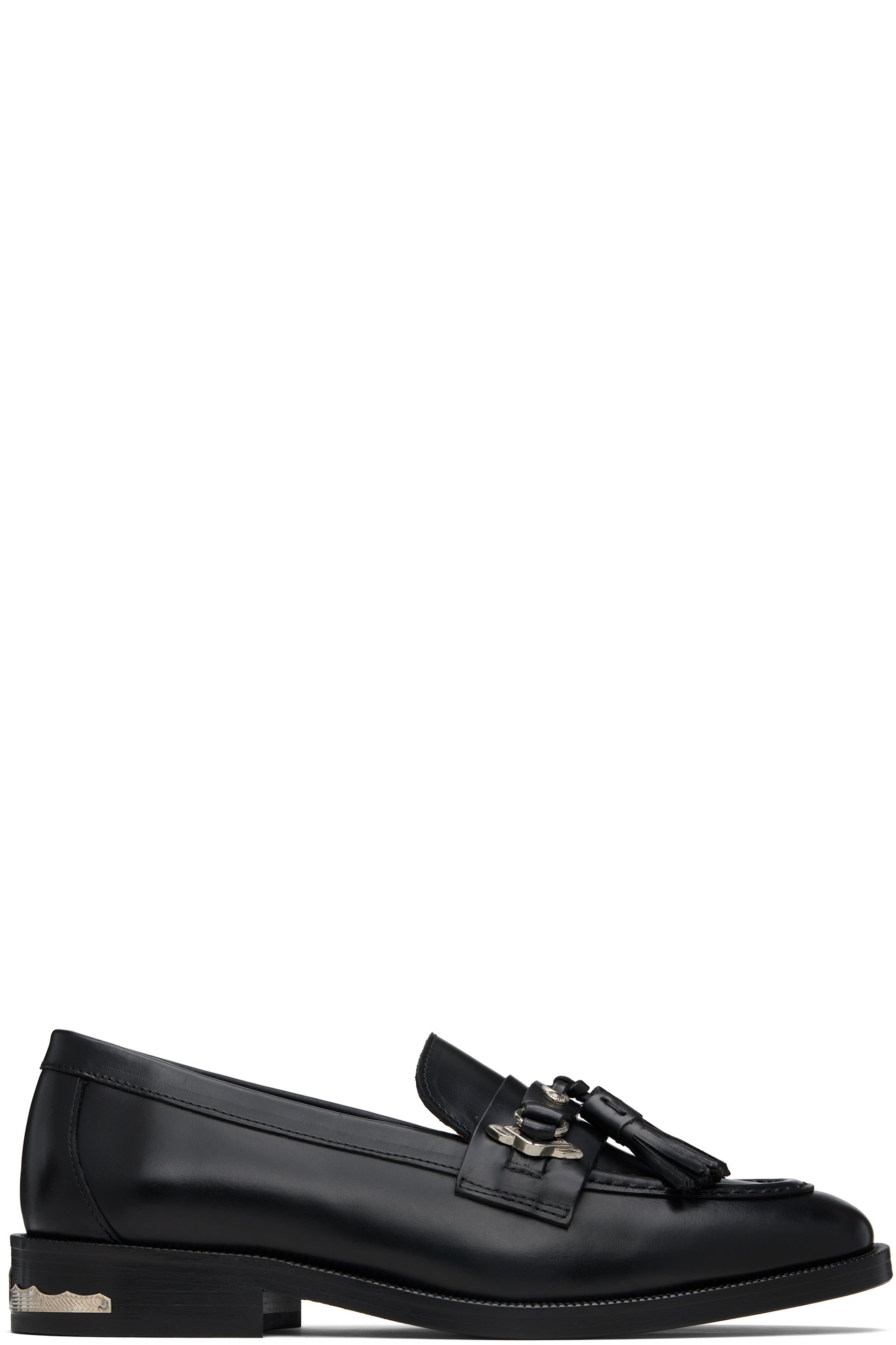 Toga Virilis - Black Hard Leather Loafers