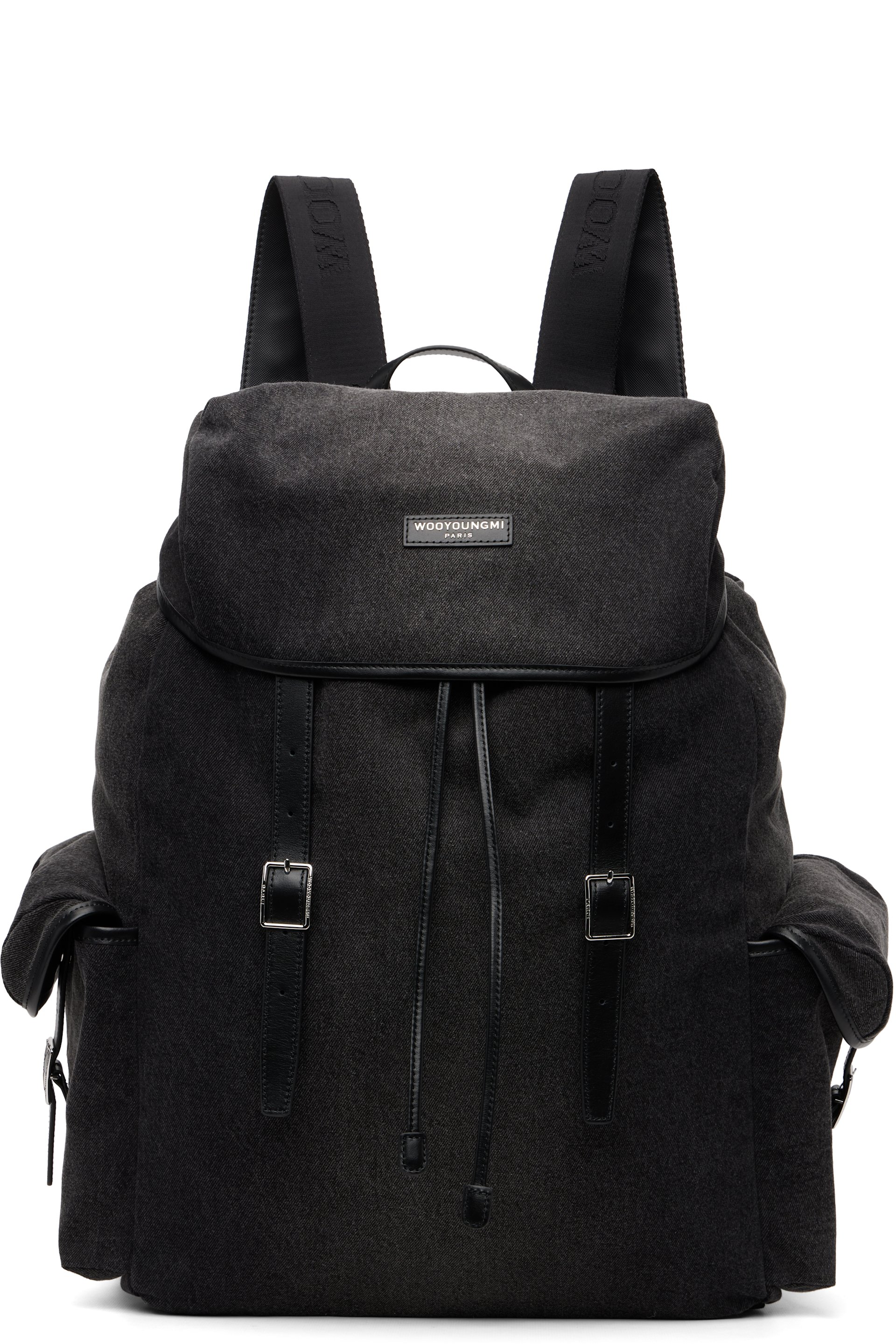 WOOYOUNGMI - Black Denim Backpack