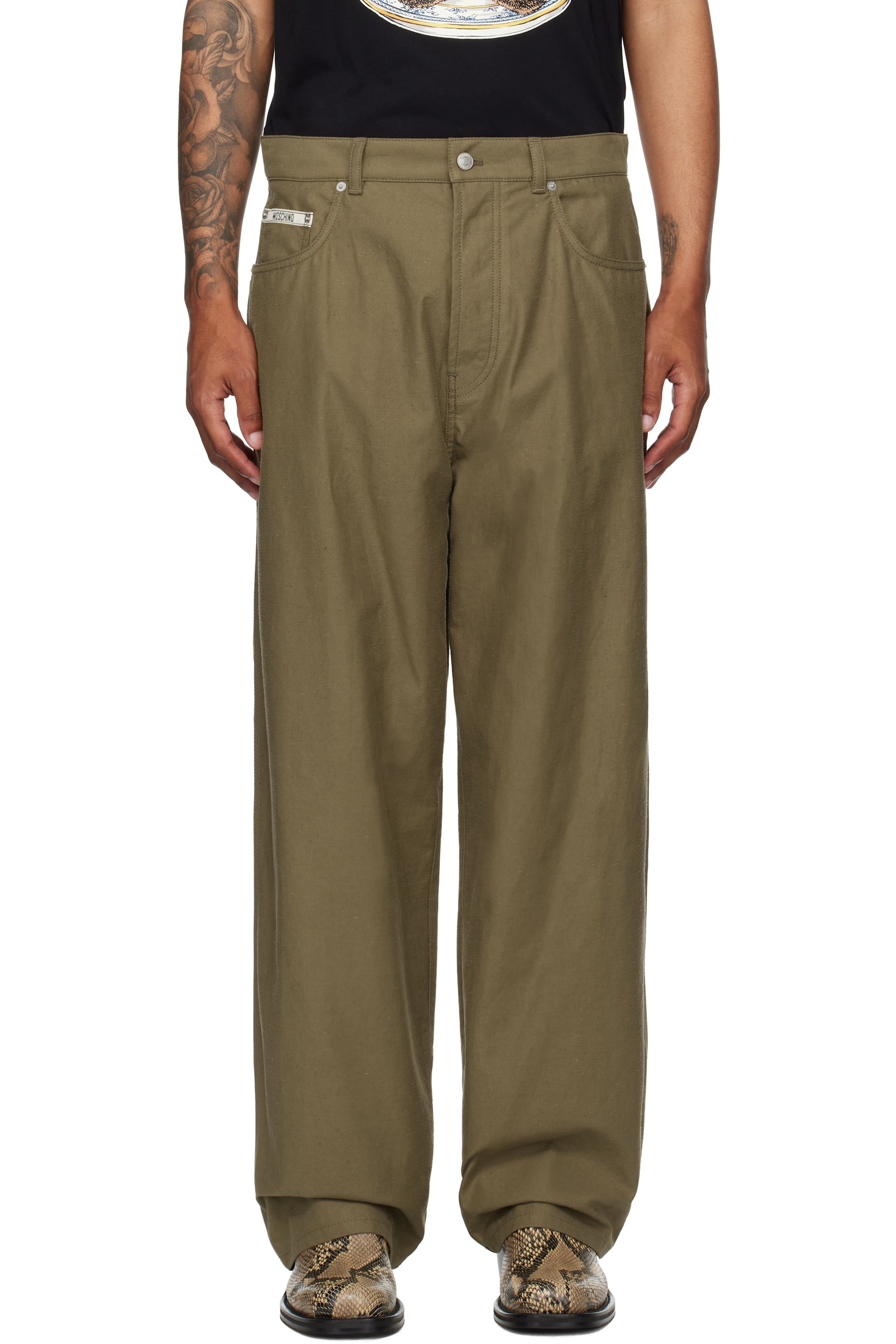 Moschino - Khaki City Escape Cargo Pants