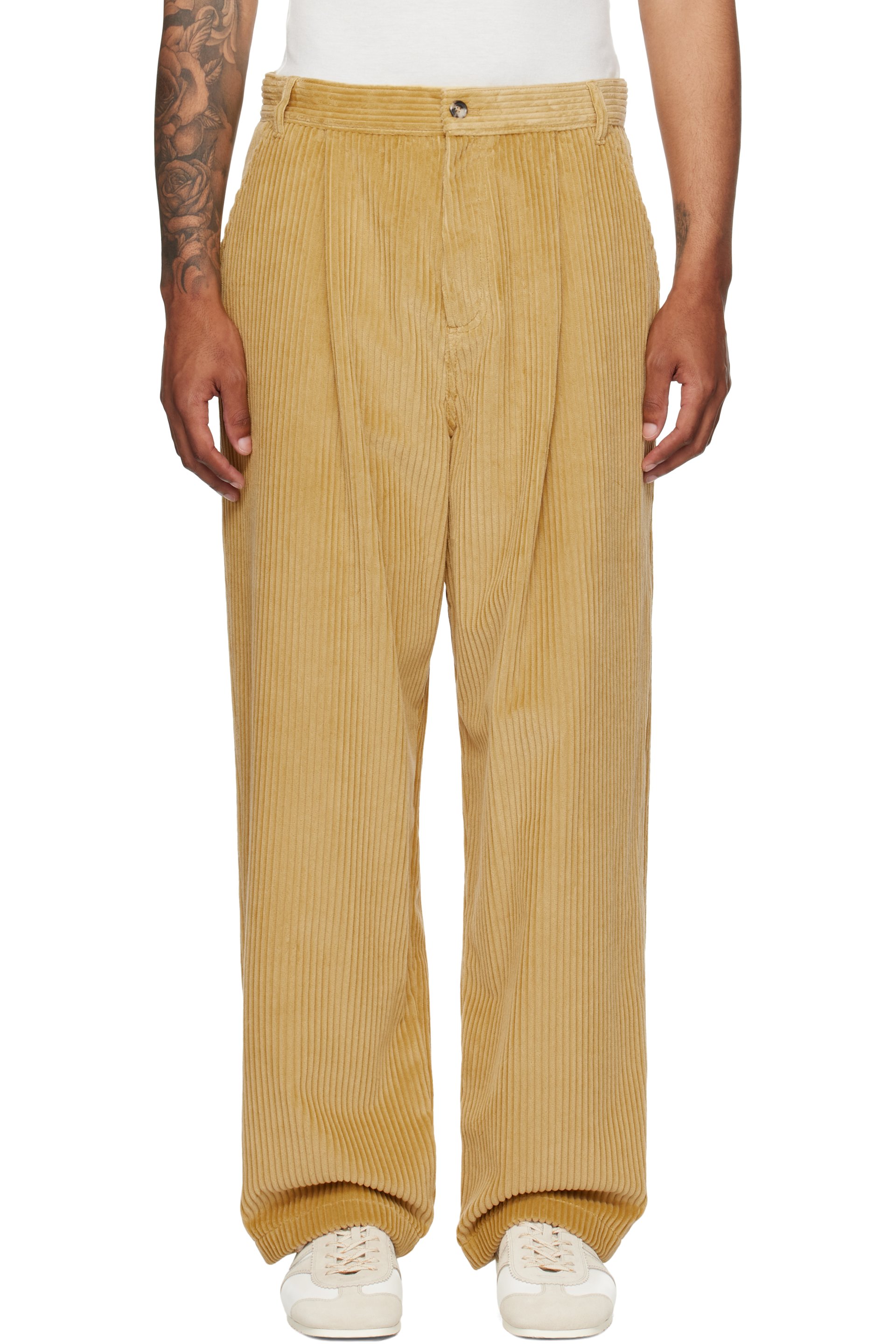 Moschino - Tan Toggle Trousers