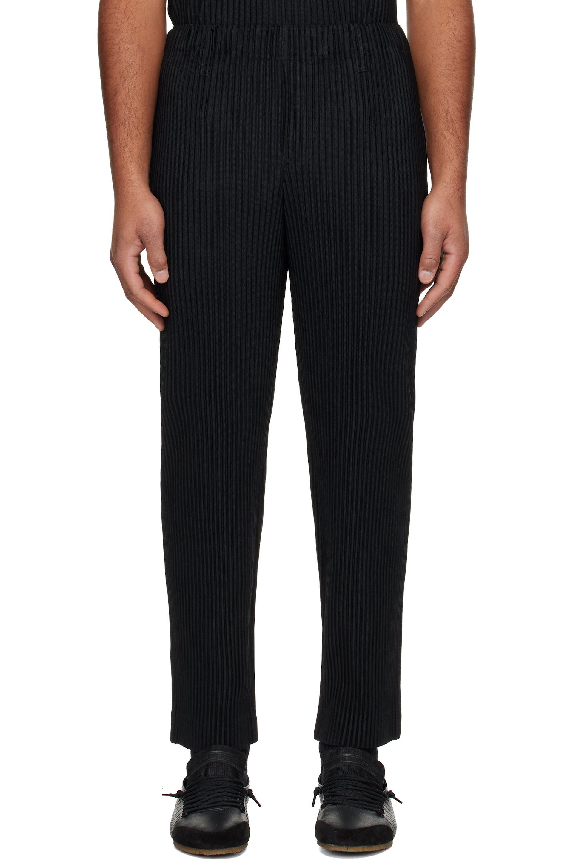 HOMME PLISSÉ ISSEY MIYAKE - Black Basics Trousers