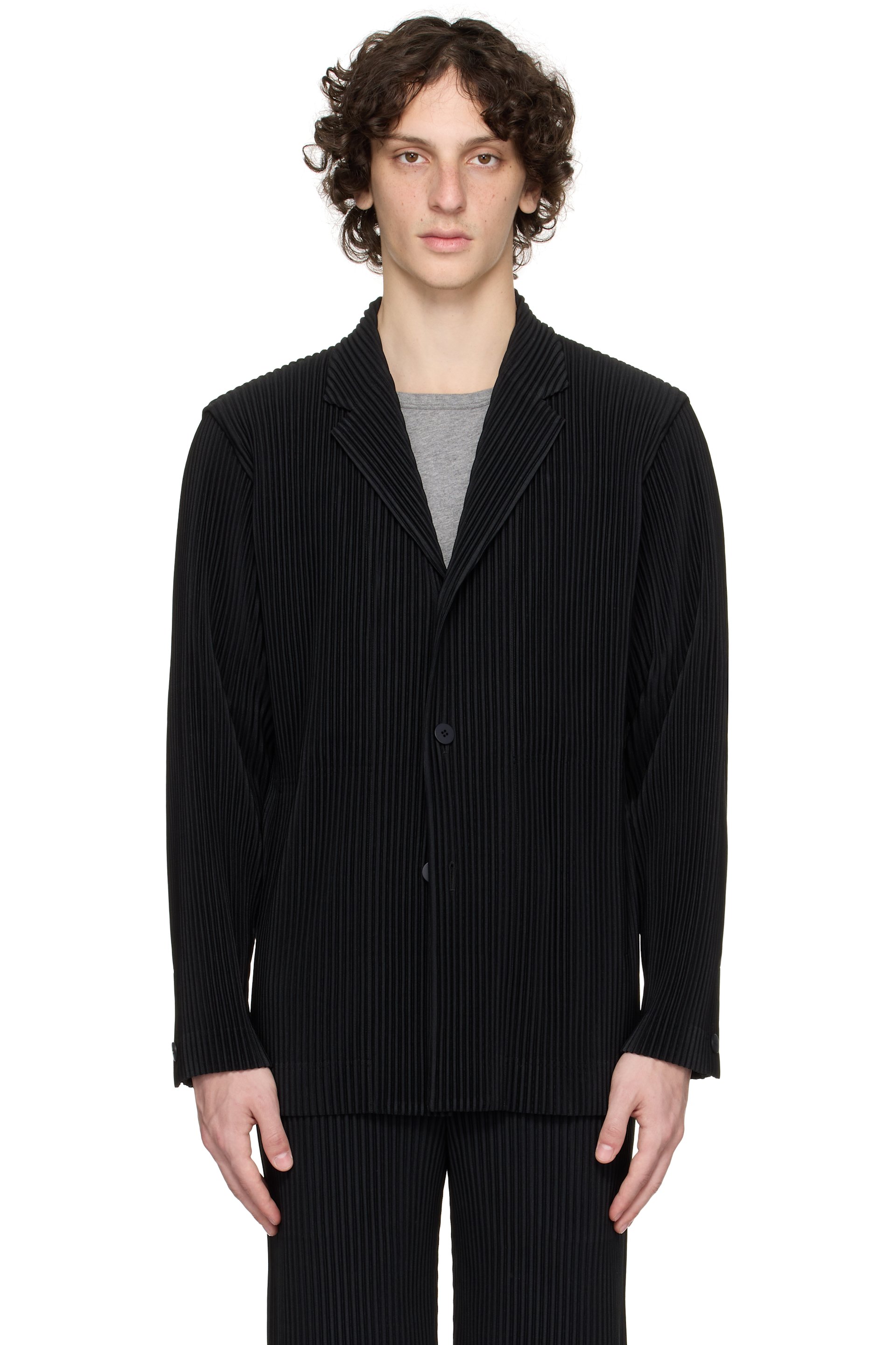 HOMME PLISSÉ ISSEY MIYAKE - Black Tailored Pleats 2 Blazer