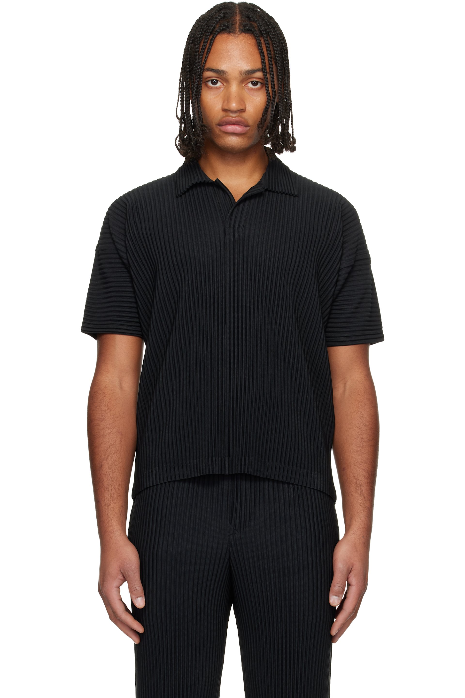 HOMME PLISSE Issey Miyake イッセイミヤケ　ポロ HOMME PLISSÉ ISSEY MIYAKE Polos for Men | SSENSE