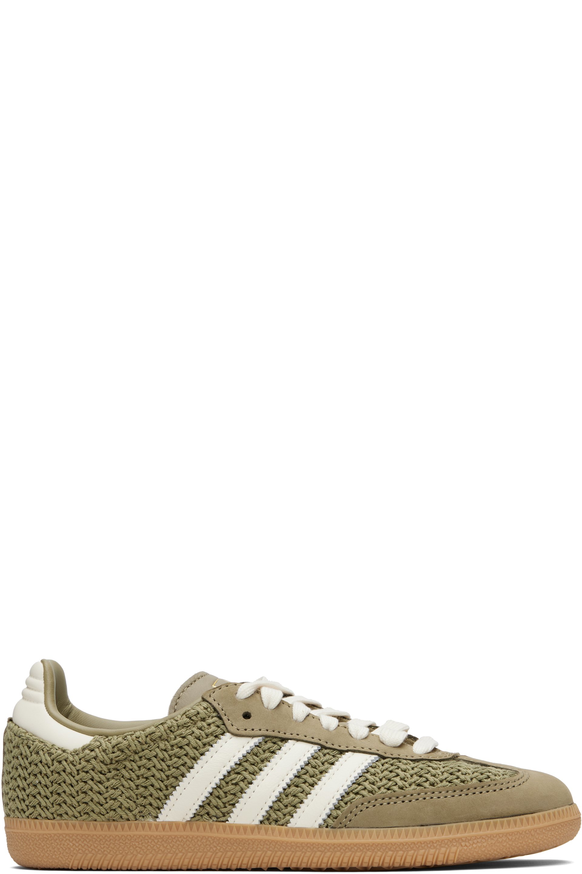 adidas Originals - Baskets Samba OG vert et blanc cassé
