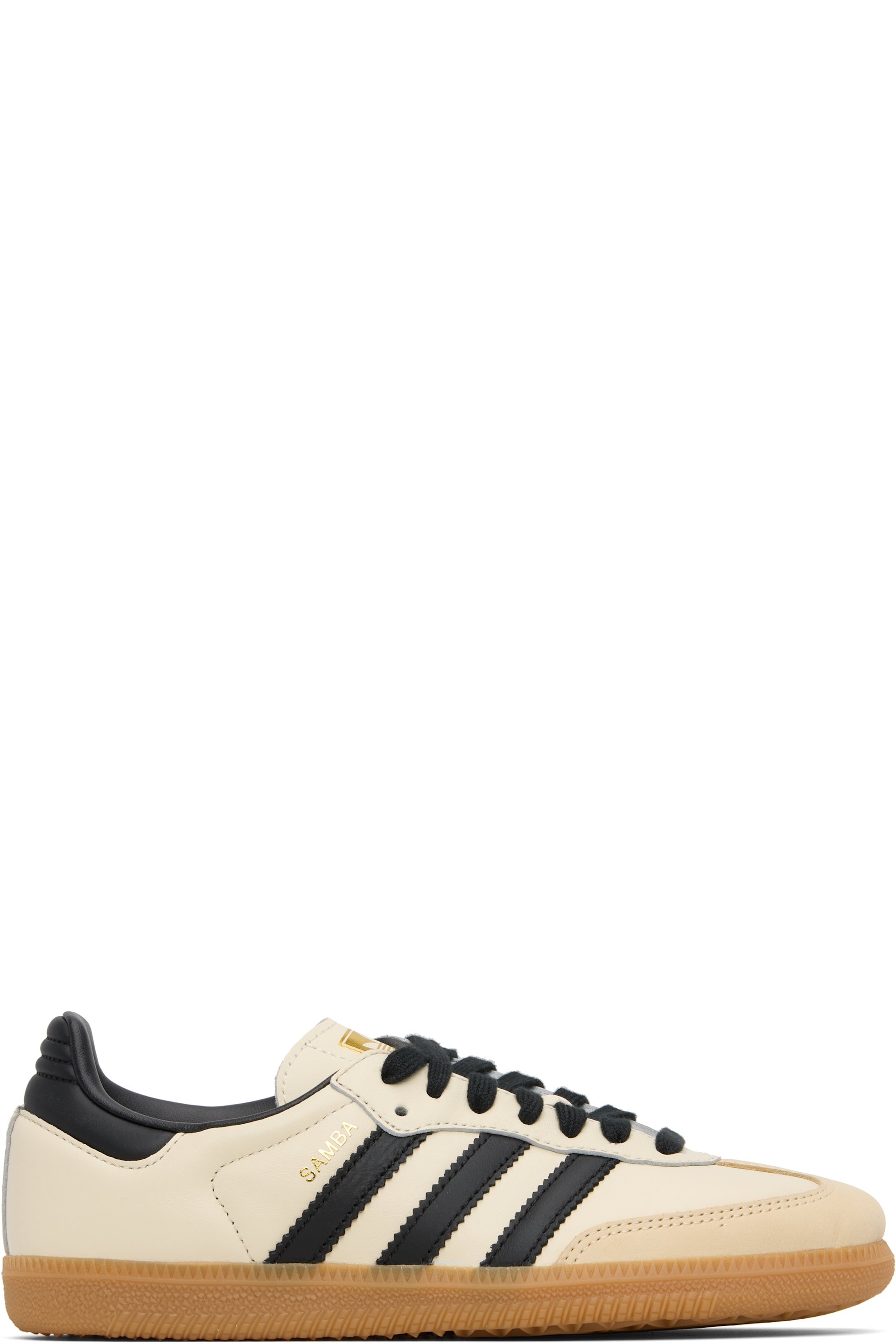 adidas Originals - Baskets Samba OG blanc cassé et noir