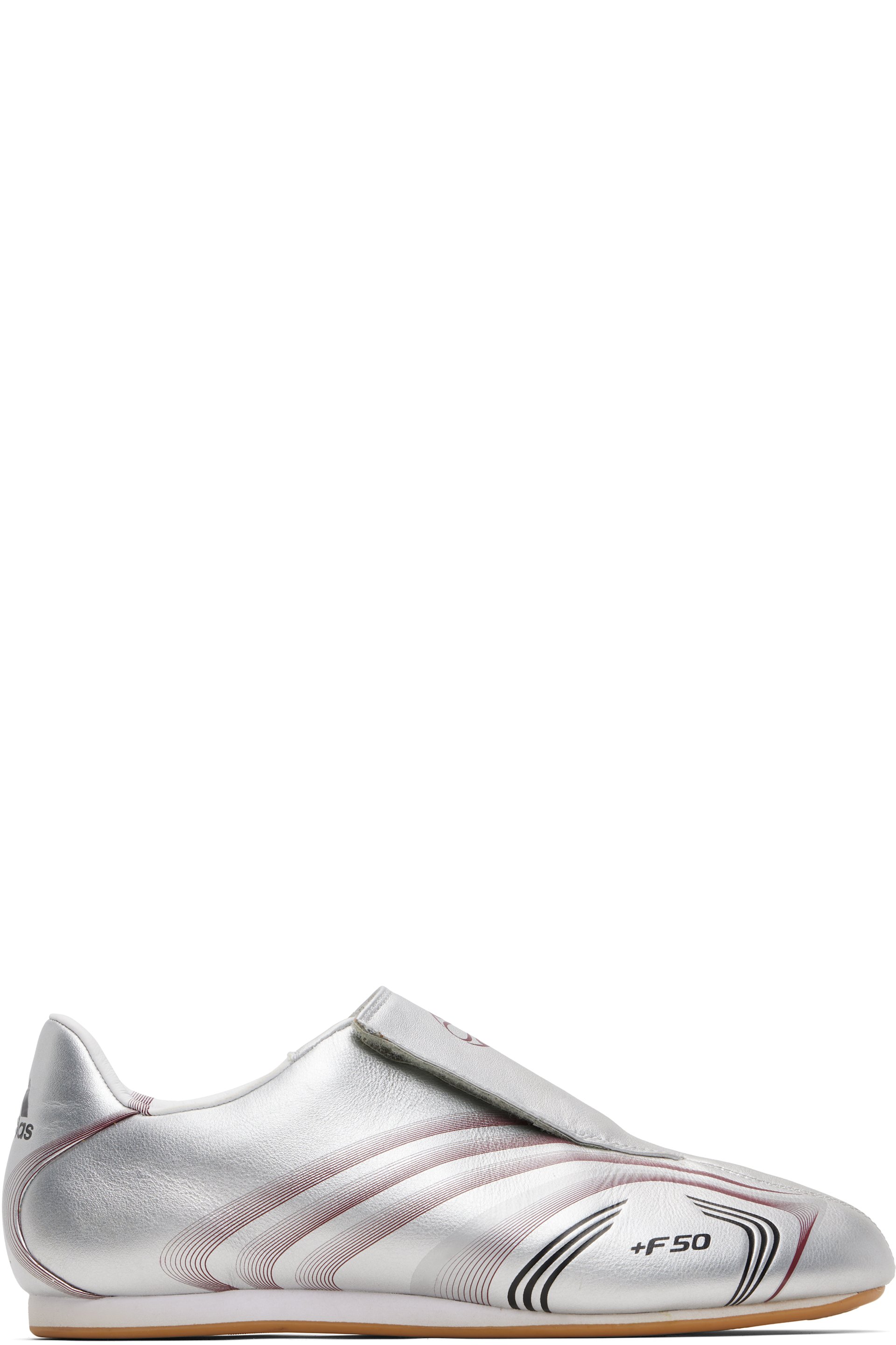 adidas Originals - Baskets Taekwondo F50 argentées exclusives à SSENSE
