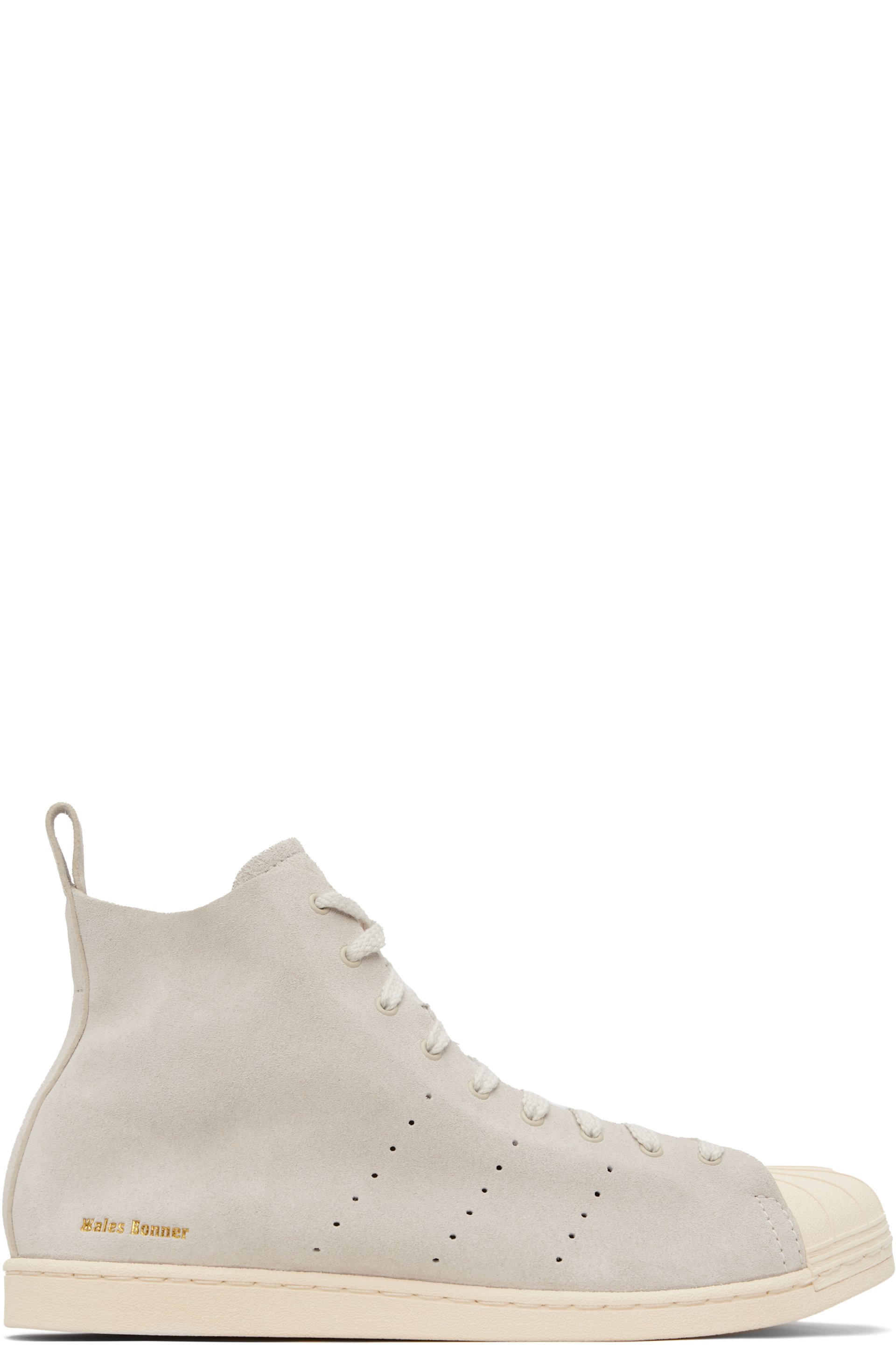 Wales Bonner - Gray adidas Originals Edition Superstar Hi Sneakers