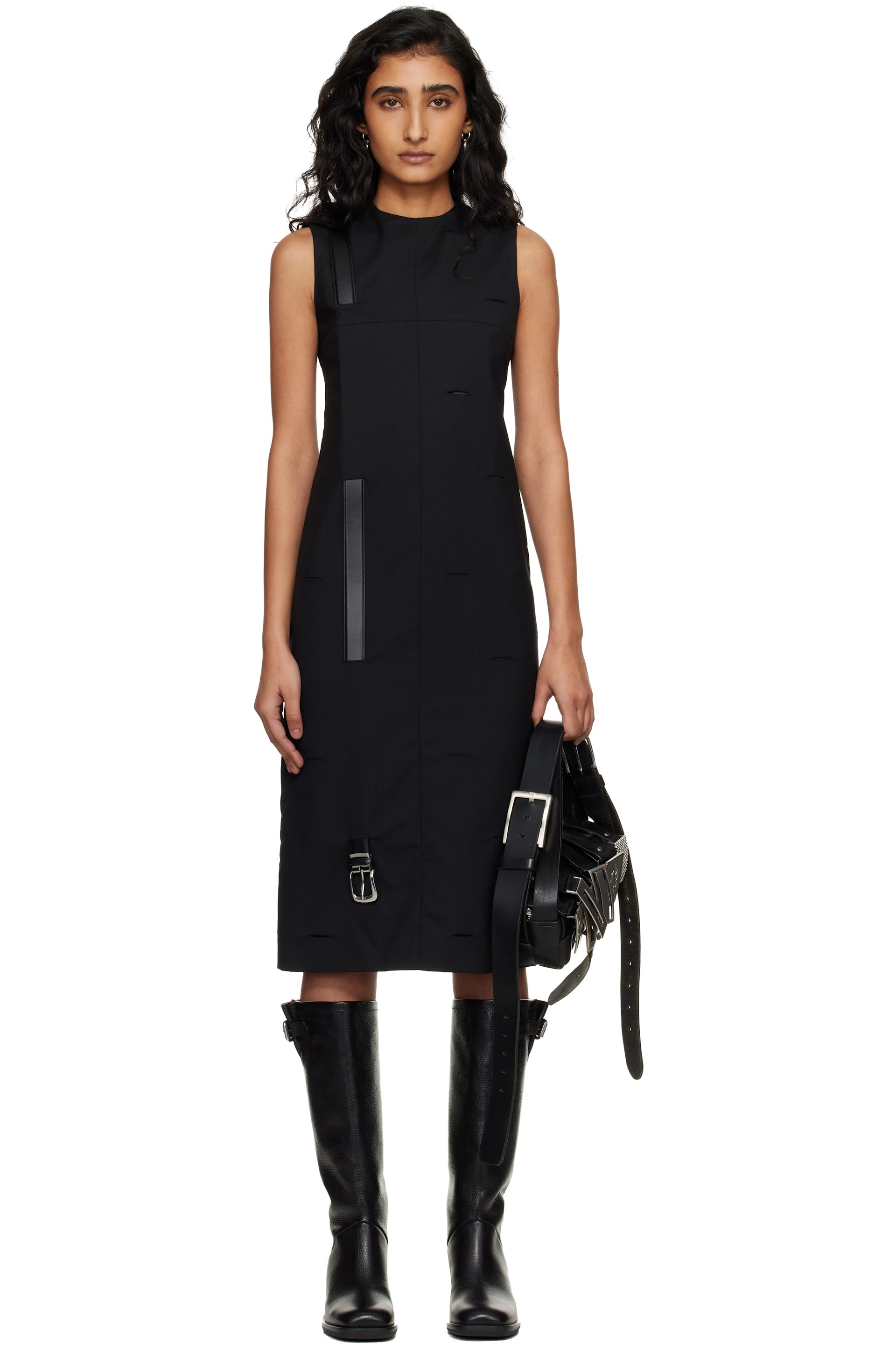 HODAKOVA - Robe midi Holy noire