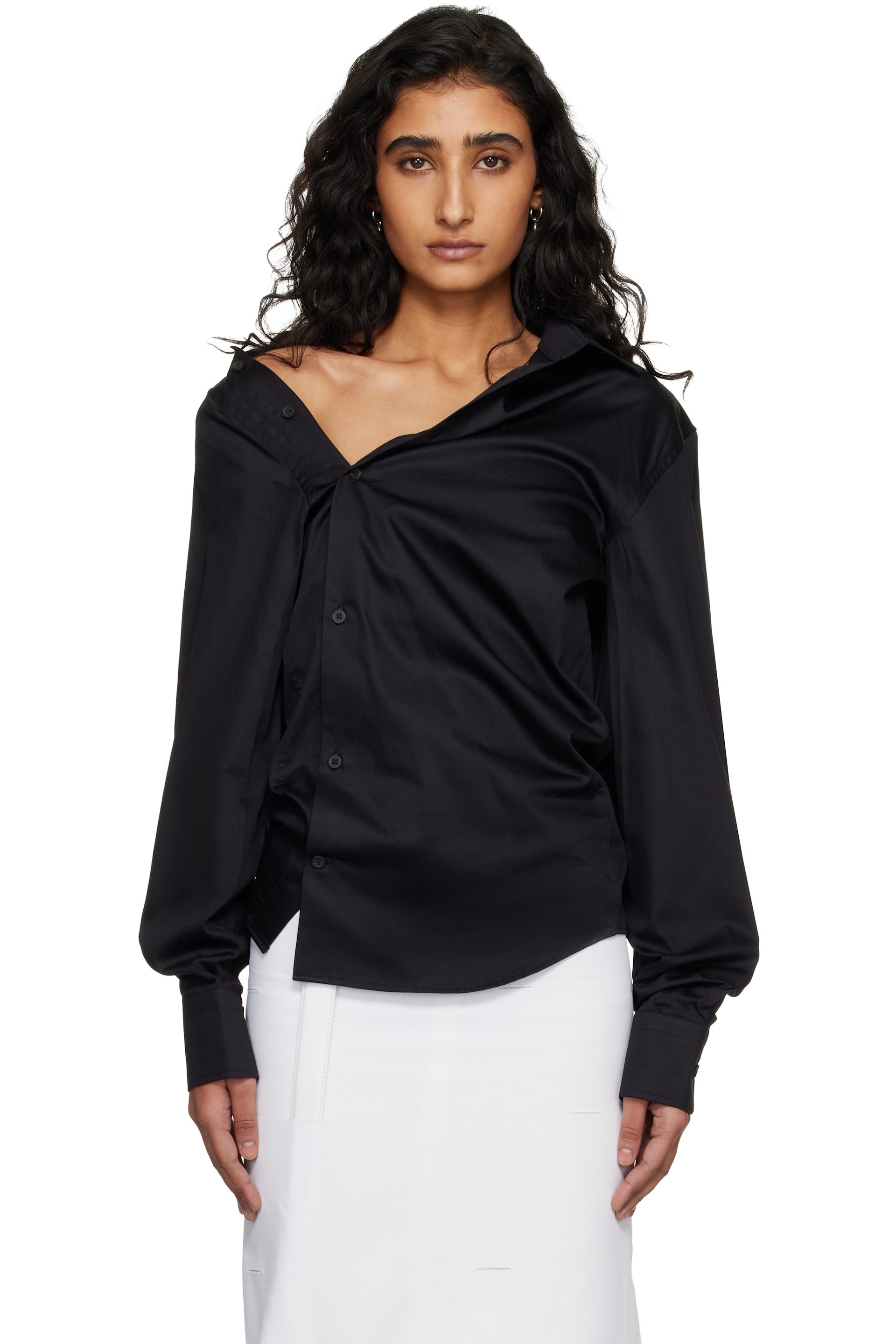 HODAKOVA - Chemise asymétrique noire