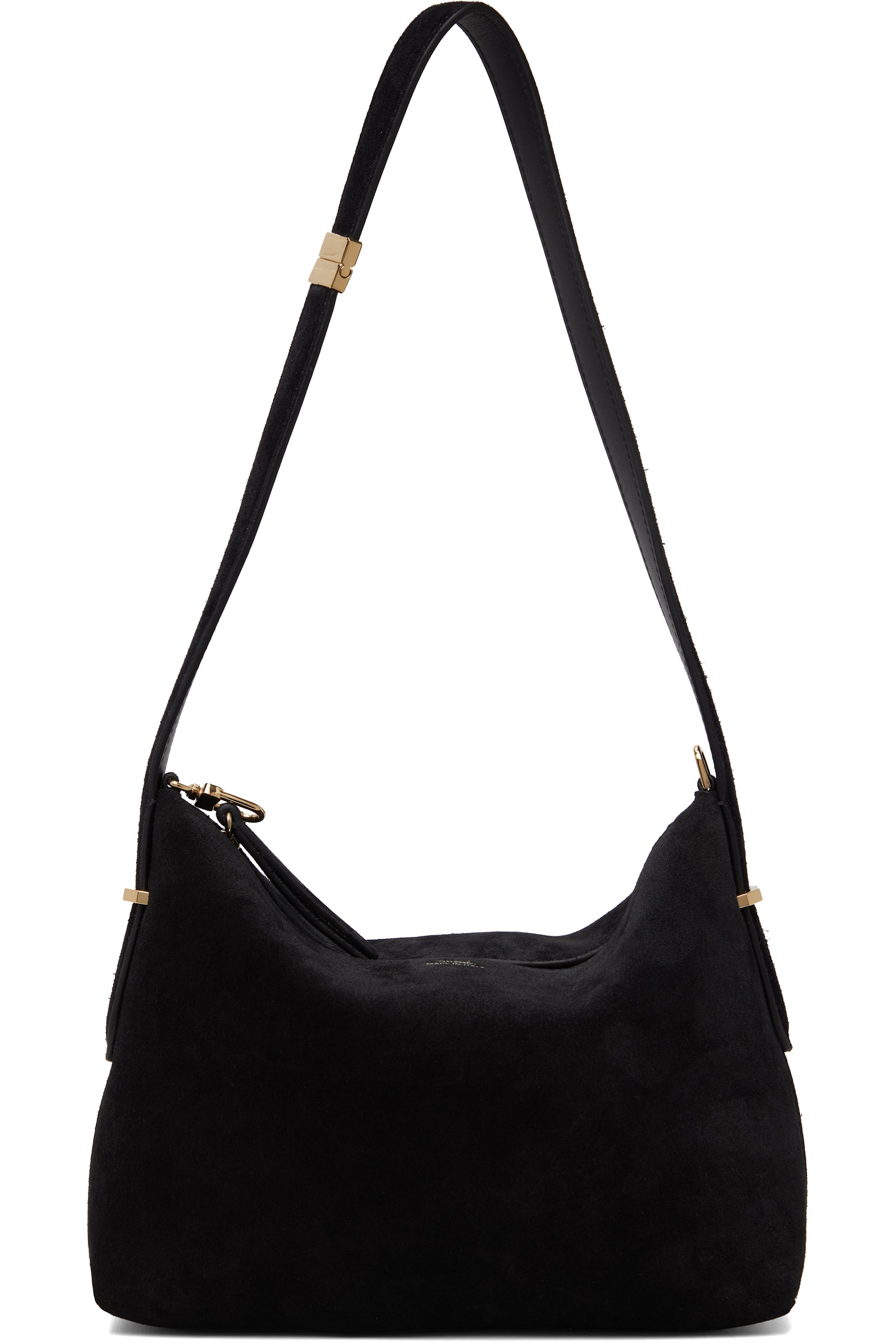 TOTEME - Black Bevel Suede Wristlet Clutch