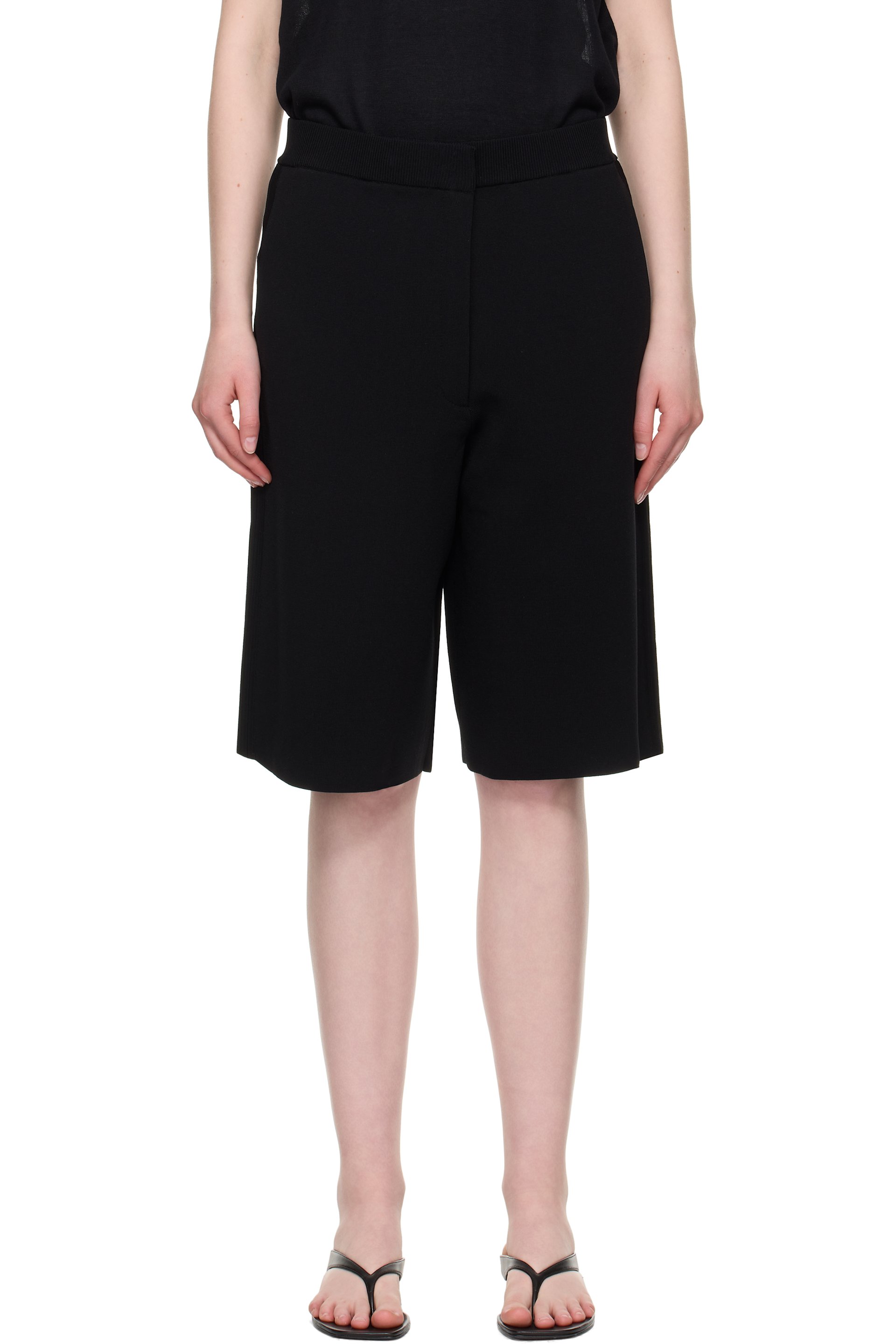 TOTEME - Short noir en tricot