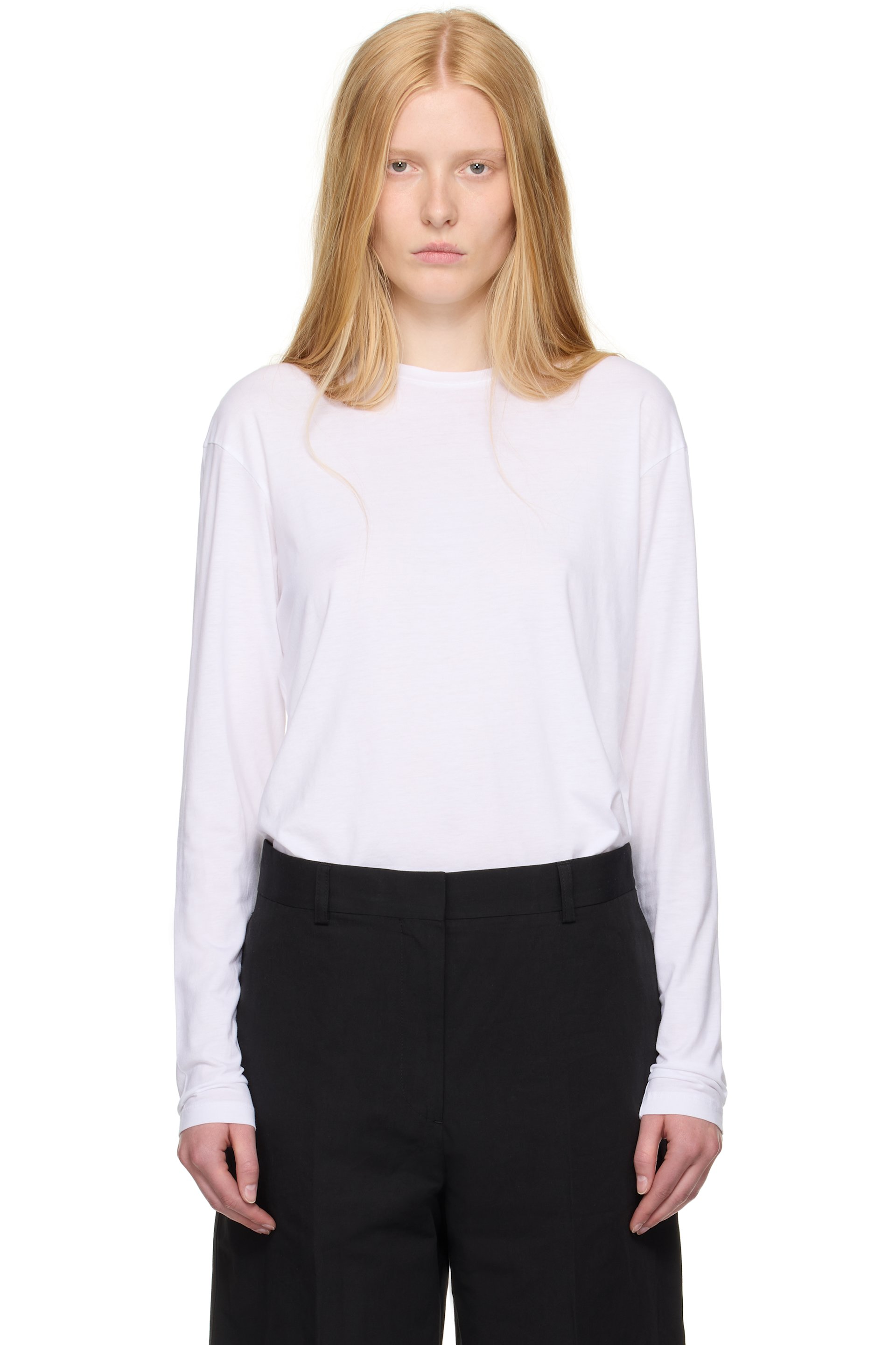 TOTEME - T-shirt à manches longues blanc